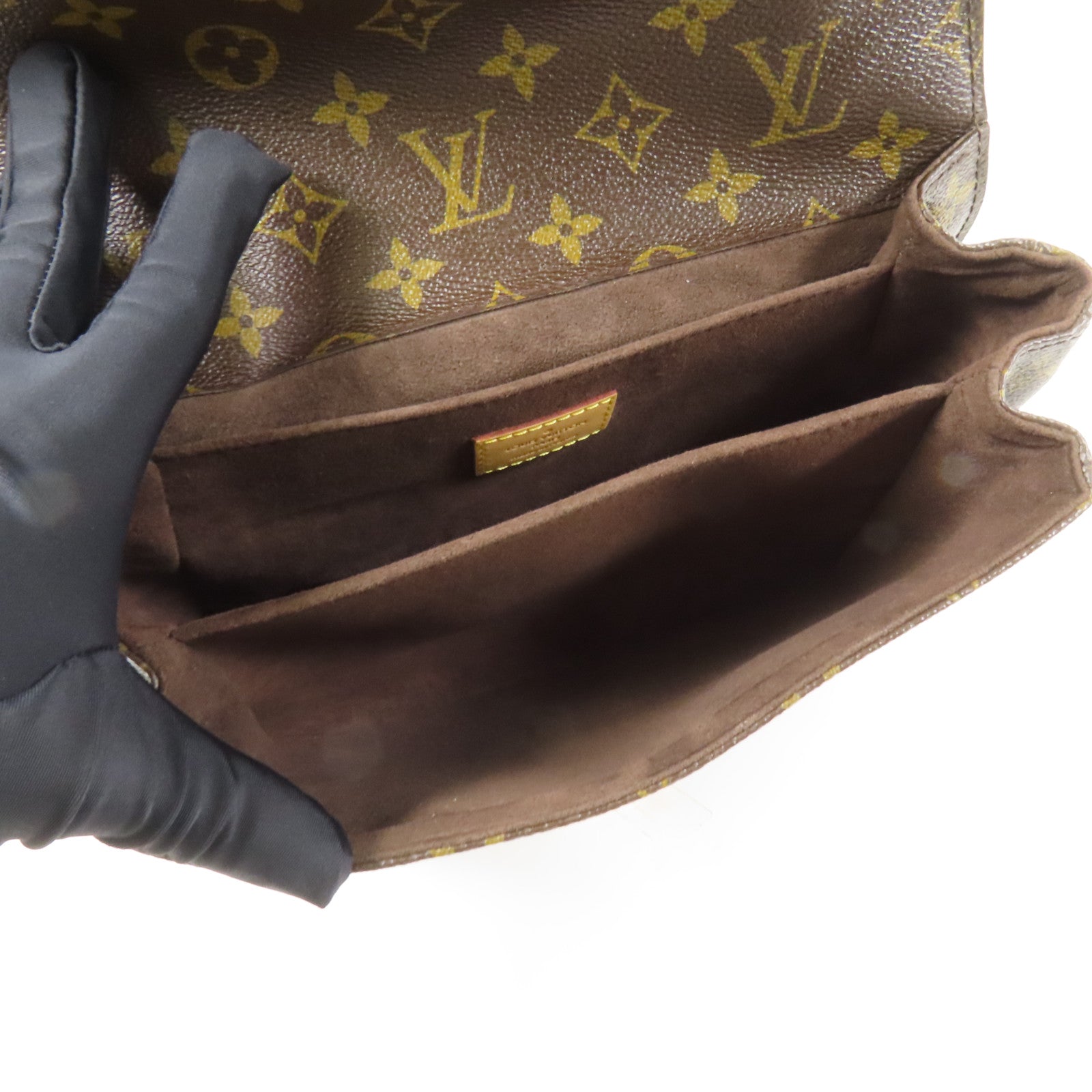 LOUIS VUITTON Monogram Pochette Metis MM金扣手挽肩背兩用袋