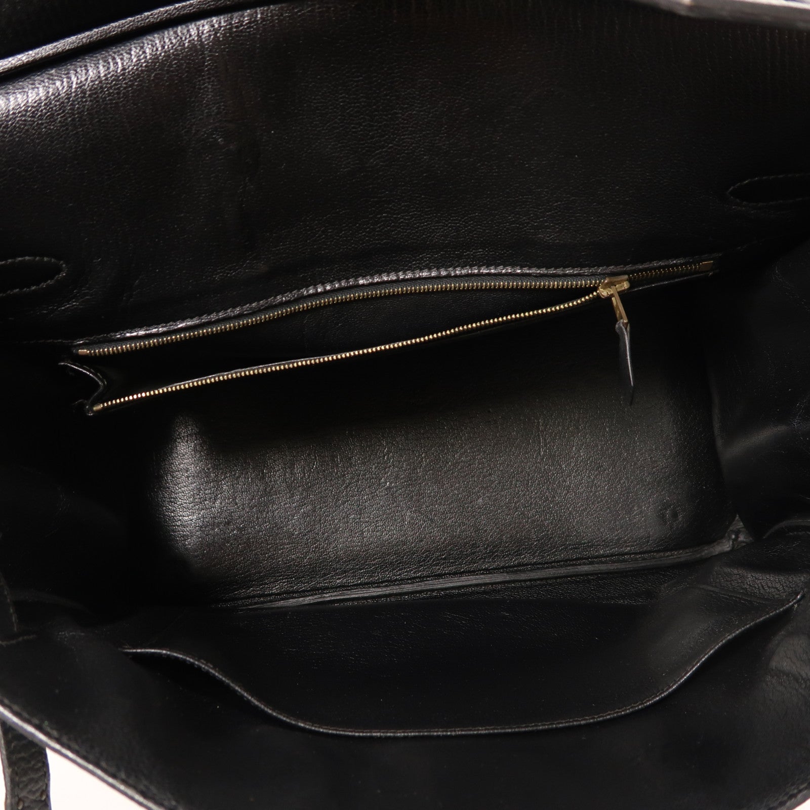 HERMES Ardennes皮革Birkin 25金扣手挽袋Noir