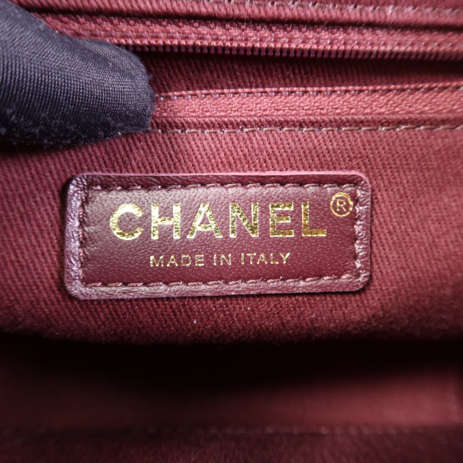 CHANEL 牛皮皮革Business Affinity金扣手挽肩背兩用袋