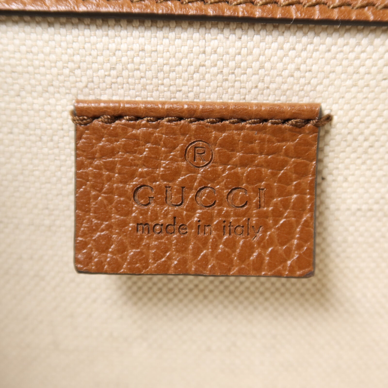 GUCCI 帆布/牛皮皮革Dionysus鏈帶肩背袋