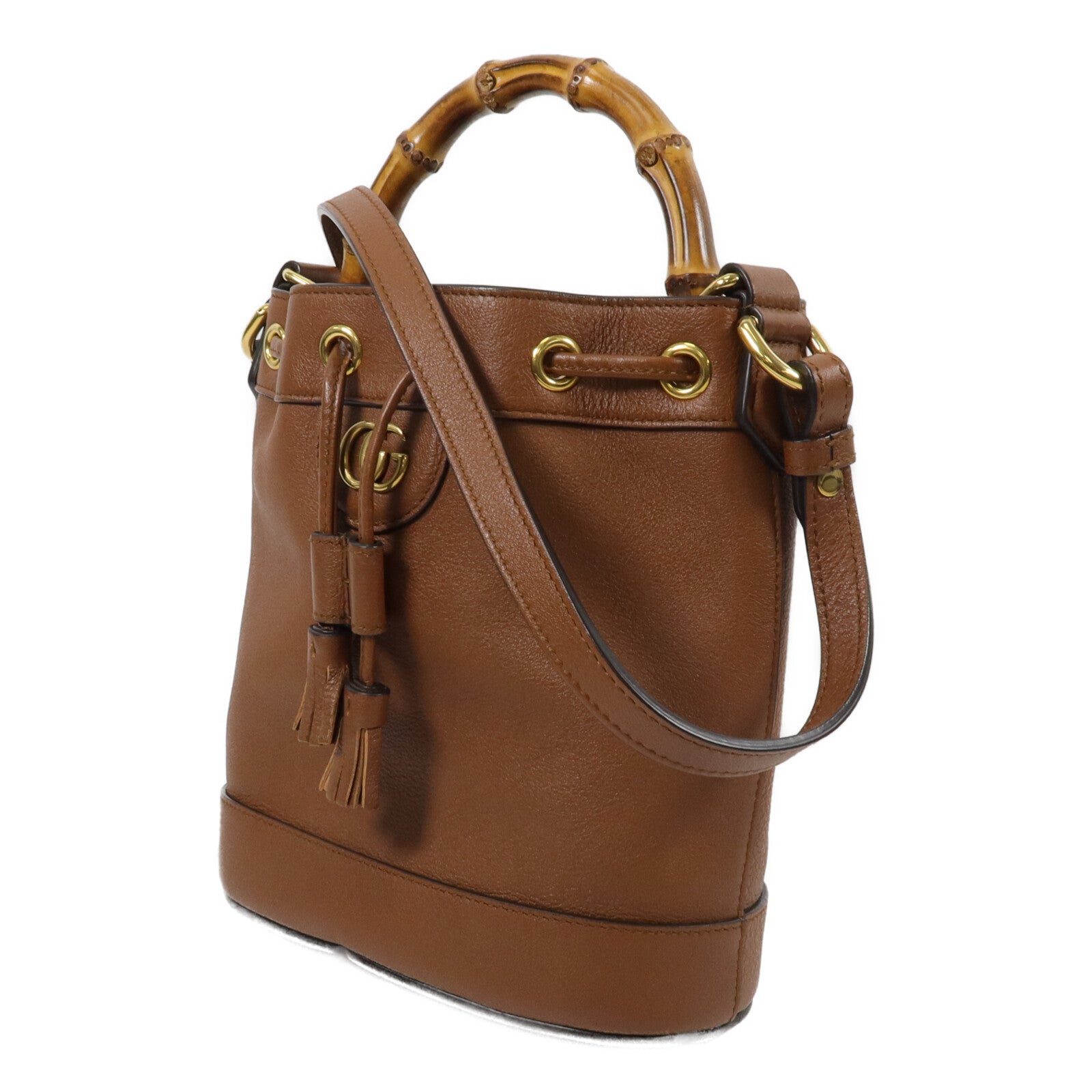 GUCCI 牛皮皮革Diana Mini Bucket Bag手挽肩背兩用袋