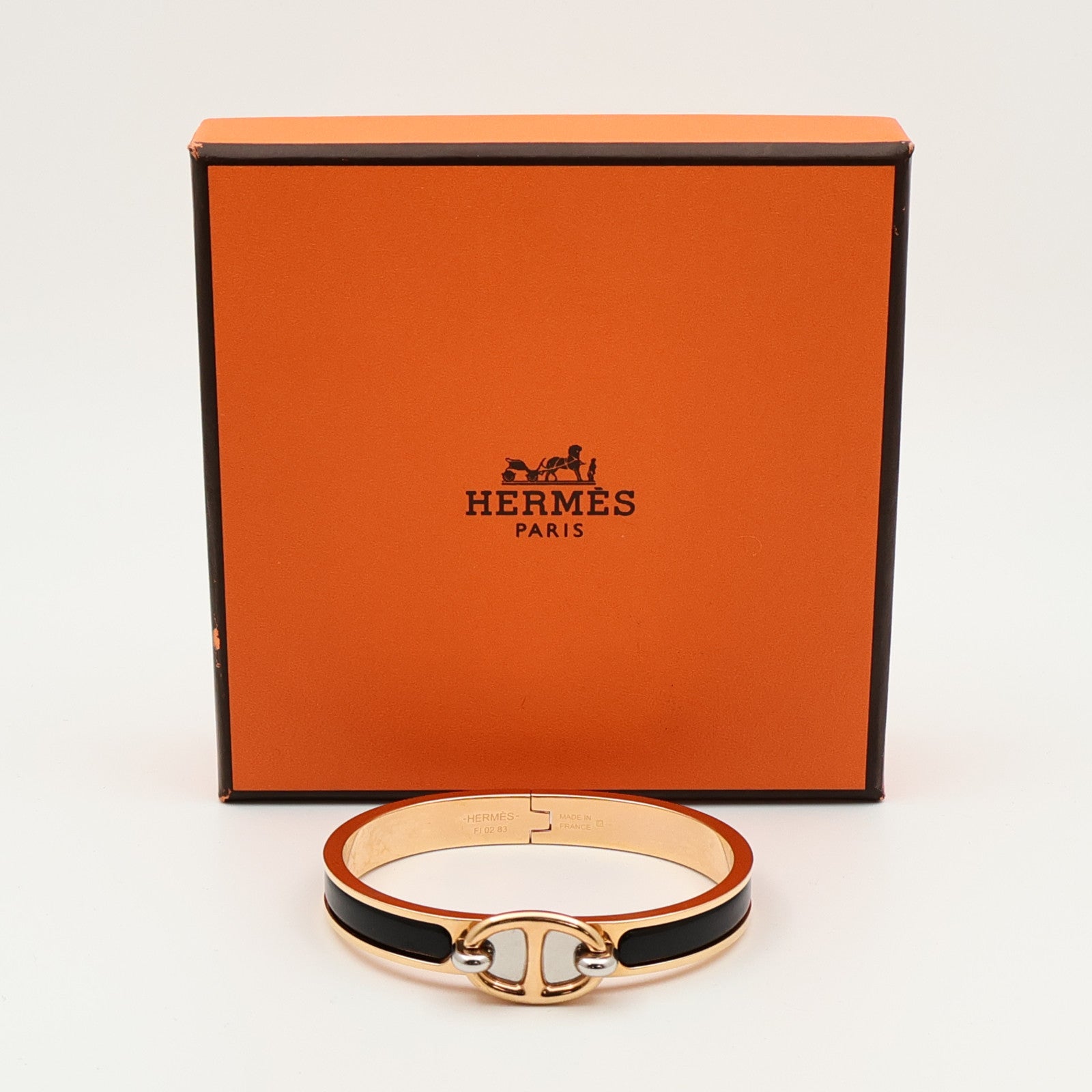 HERMES 金屬/琺瑯Mini Clic Chaine d'Ancre Bracelet手鐲
