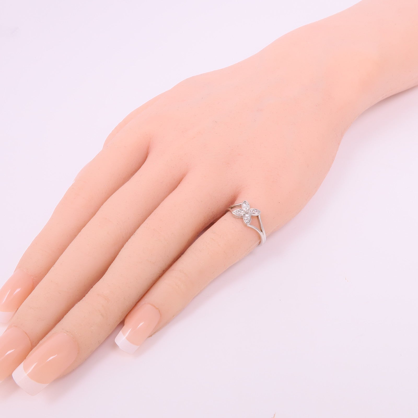 TIFFANY＆CO 【激減優惠】PT950鉑金Floral Ring 1997戒指US#4.25