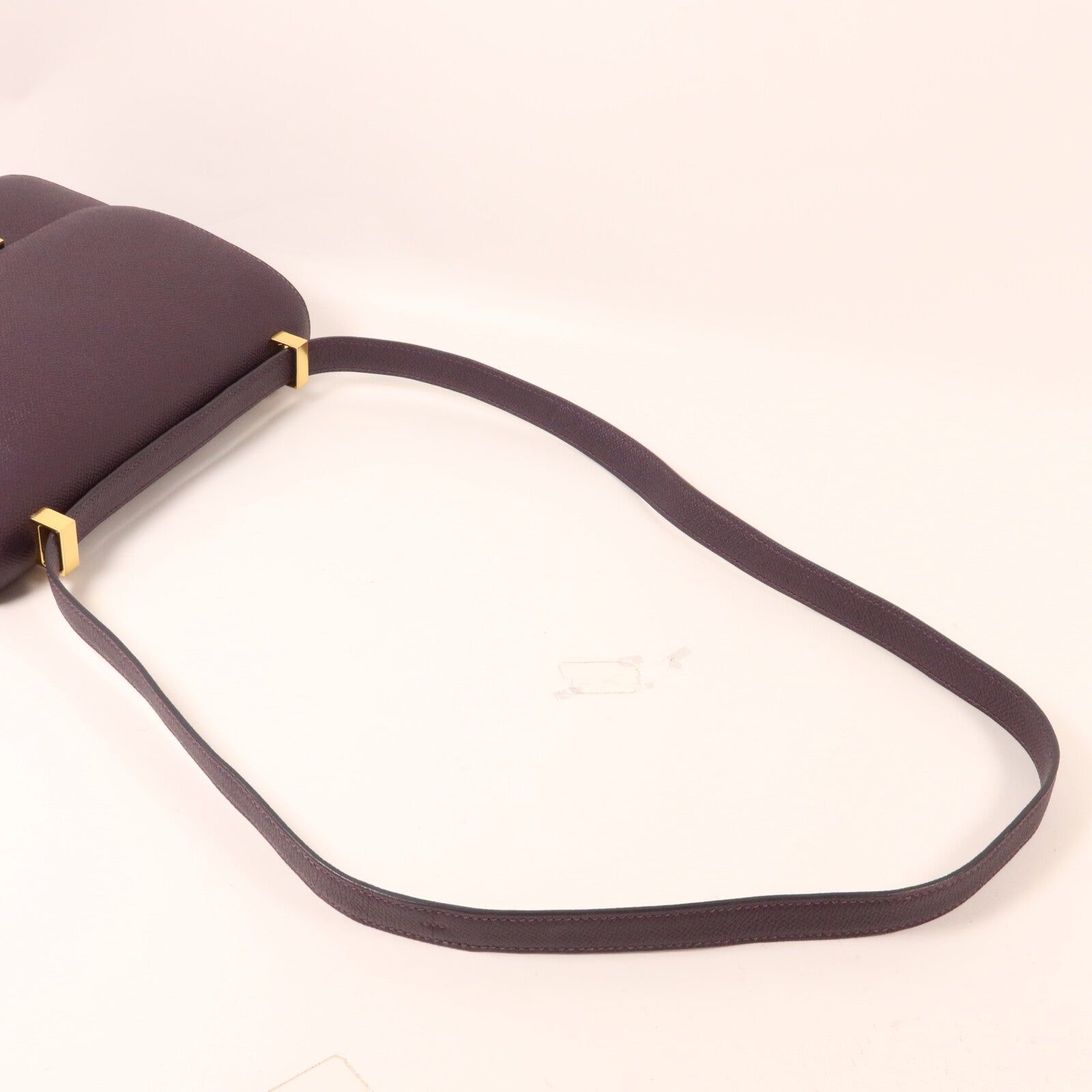 HERMES Epsom皮革Constance 24肩背袋Raisin