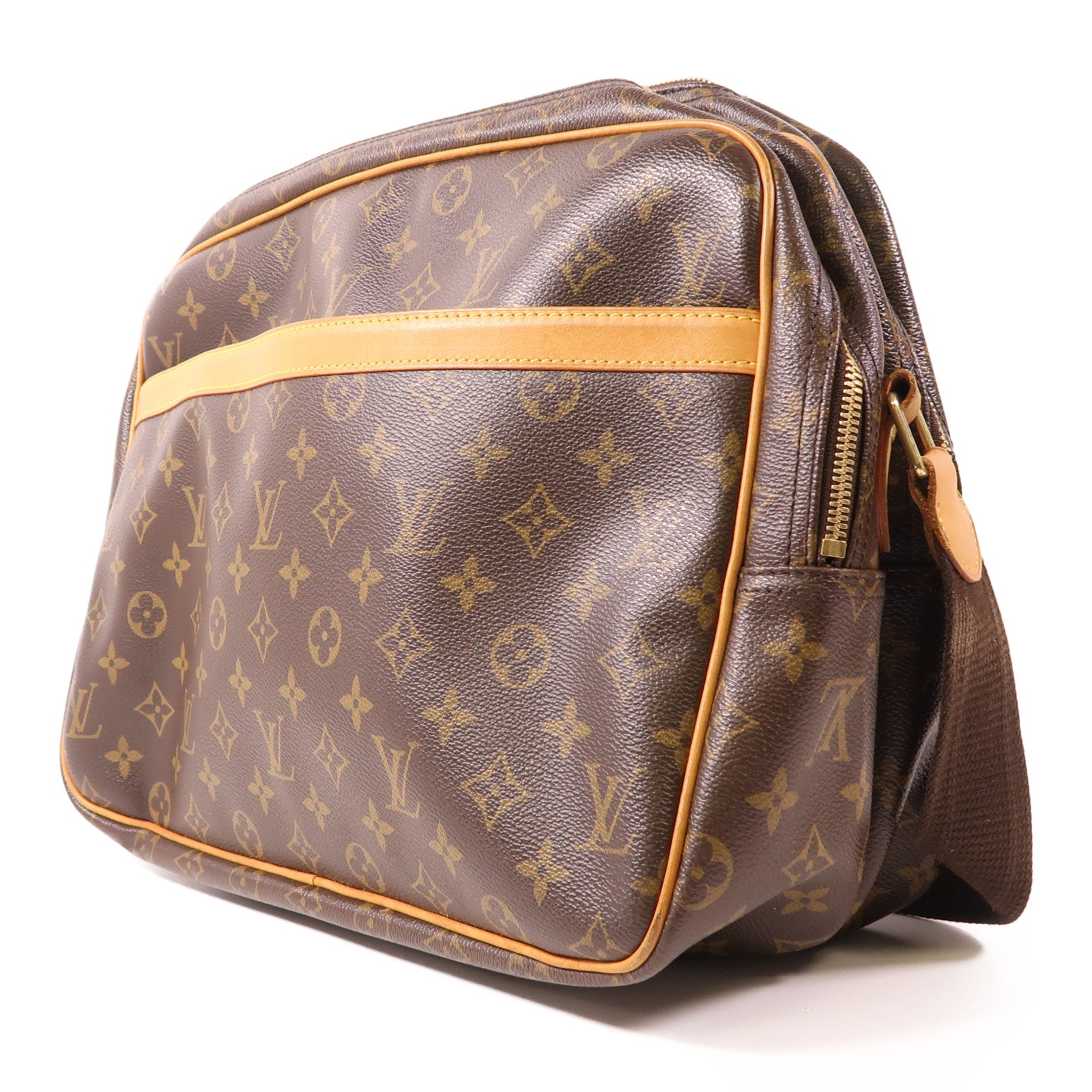LOUIS VUITTON LV GHW Reporter GM Shoulder Bag M45252 Monogram Brown