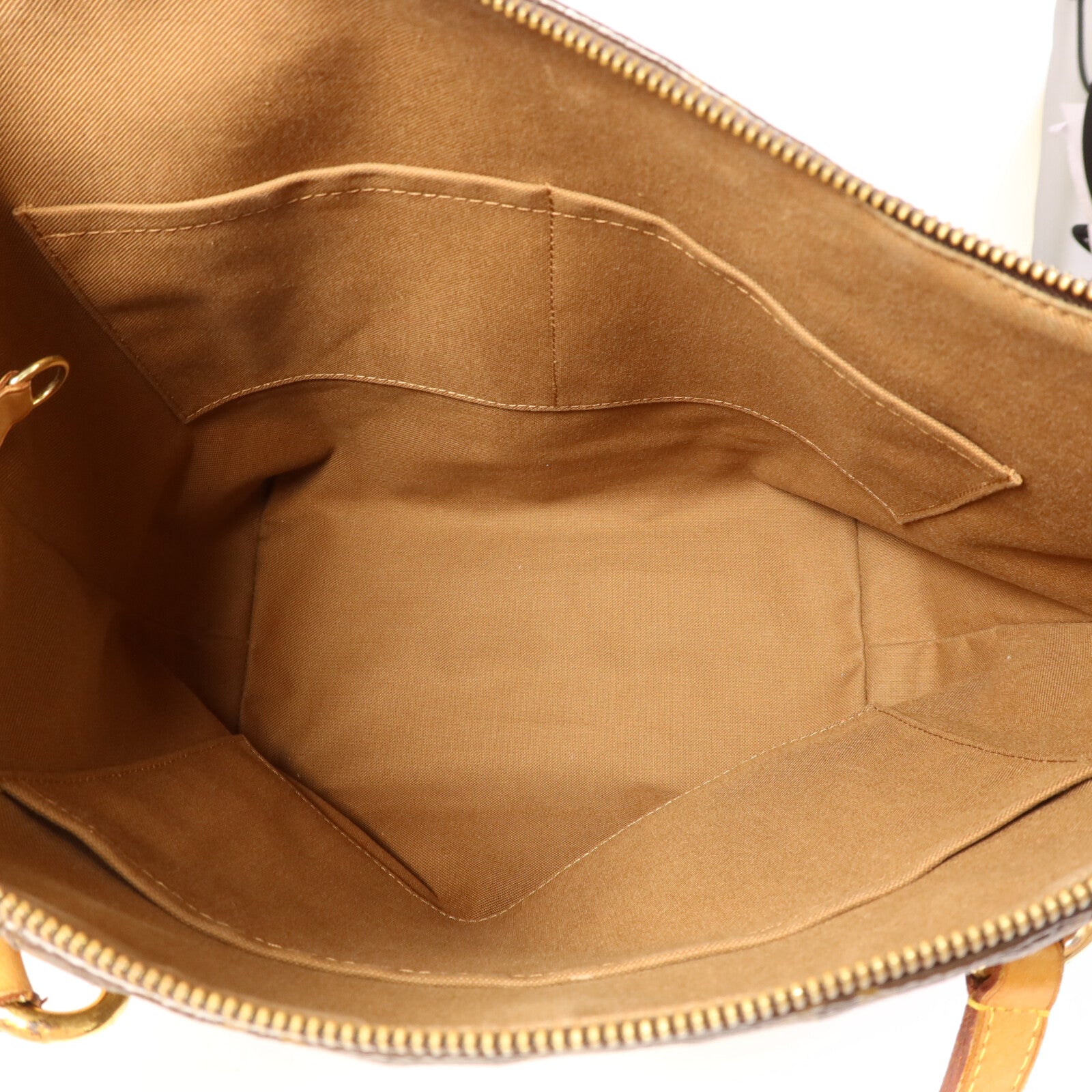 LOUIS VUITTON Monogram Totally MM金扣肩背袋棕色