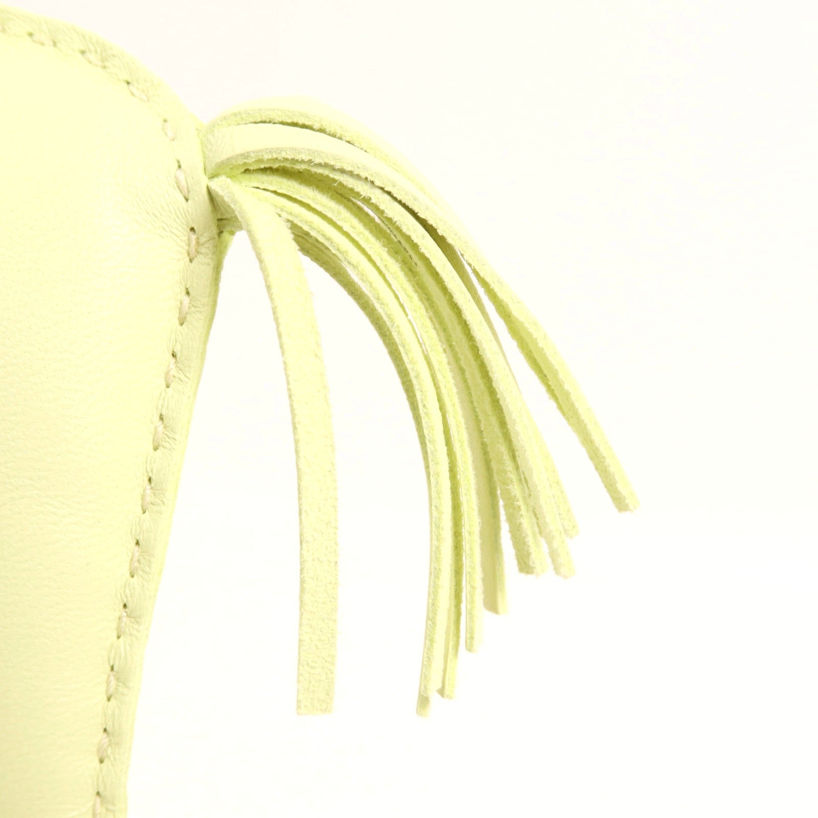 HERMES Milo皮革Rodeo GM掛飾Jaune Milton