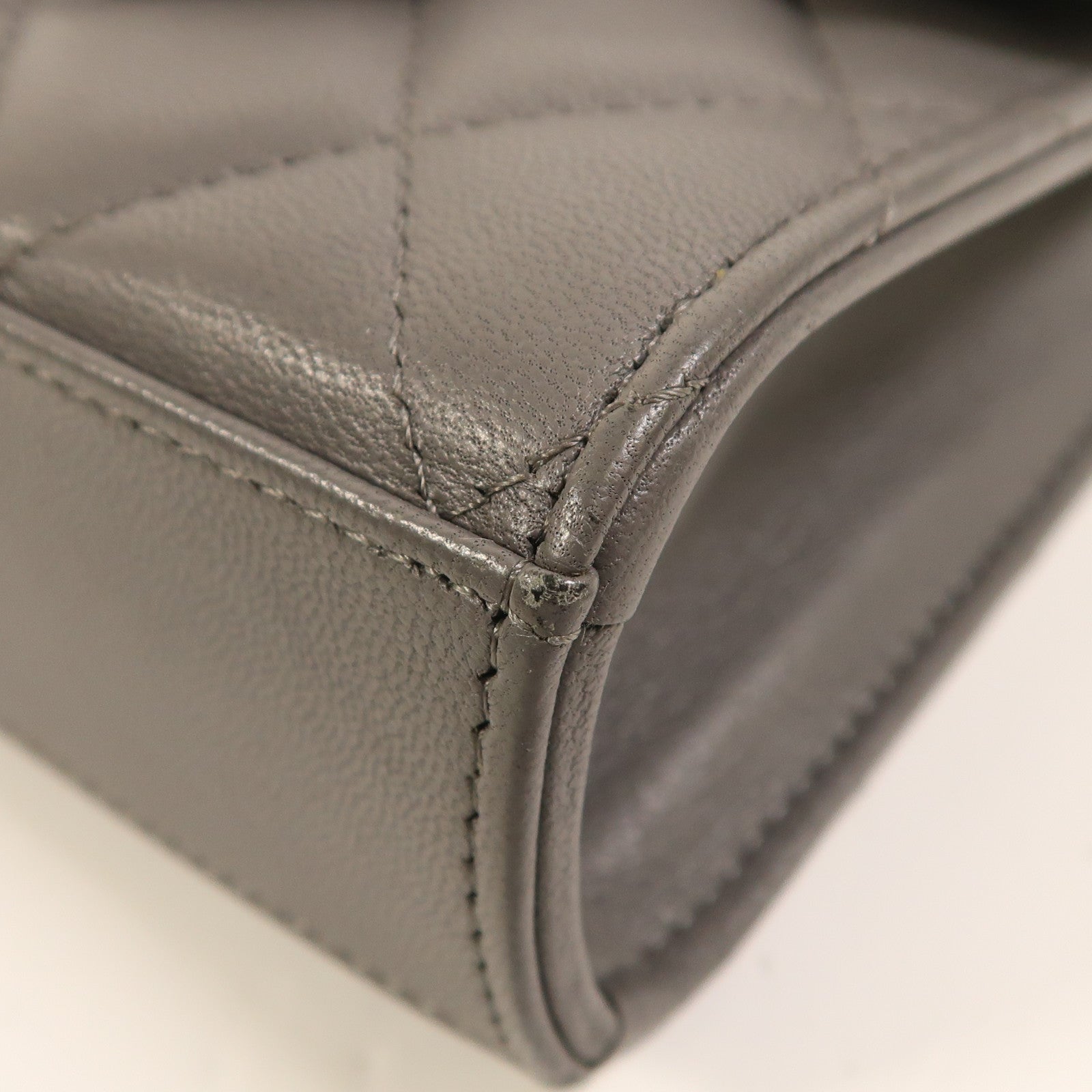 CHANEL 羊皮皮革2 Way Shoulder金扣手挽肩背兩用袋