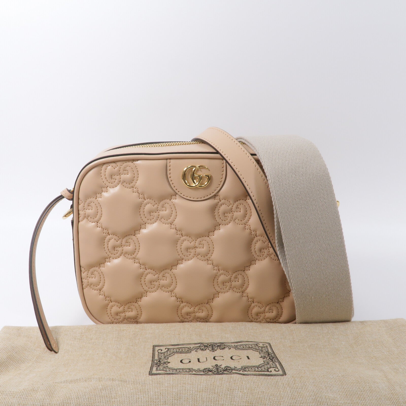 GUCCI 牛皮皮革Matelasse Shoulder Bag肩背袋