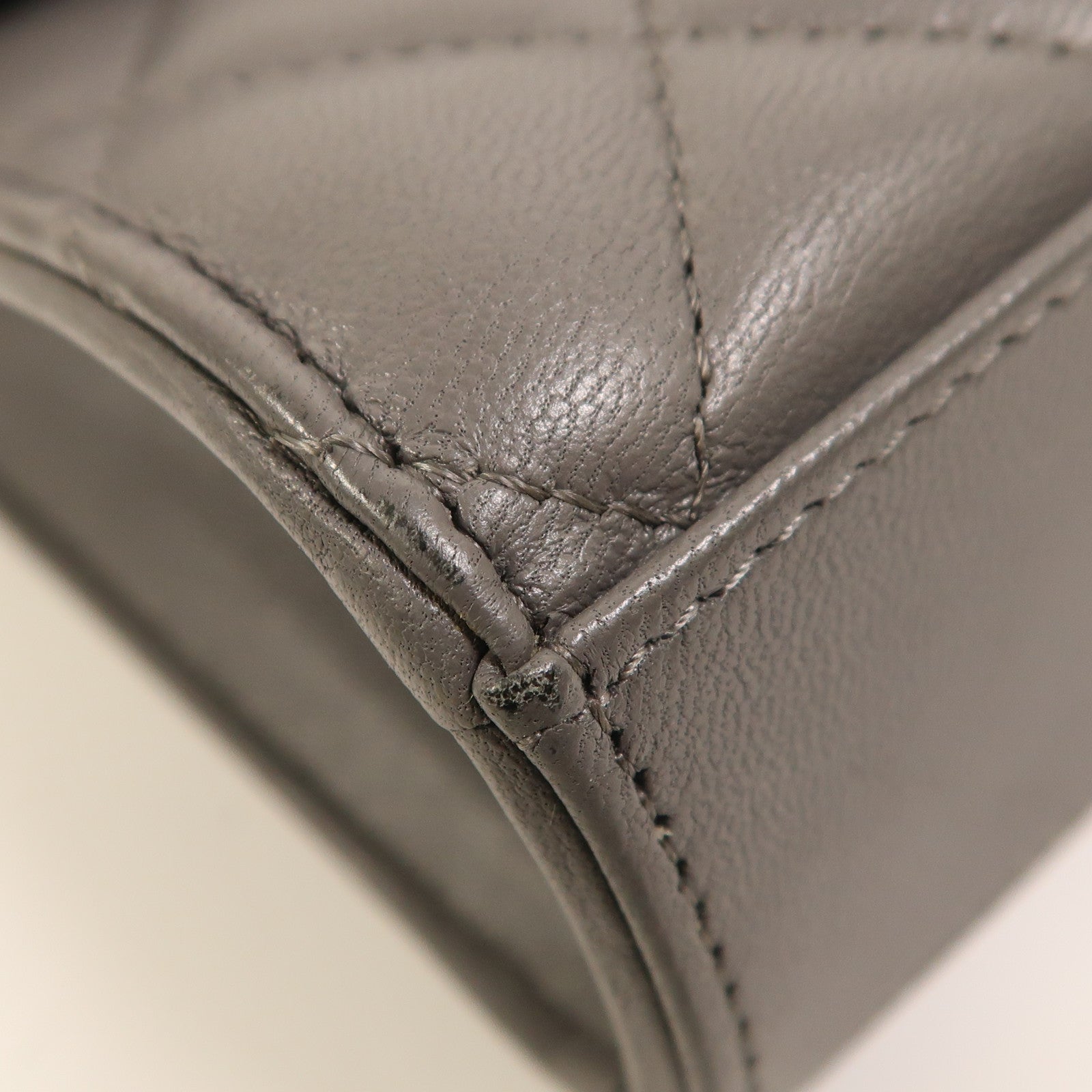 CHANEL 羊皮皮革2 Way Shoulder金扣手挽肩背兩用袋