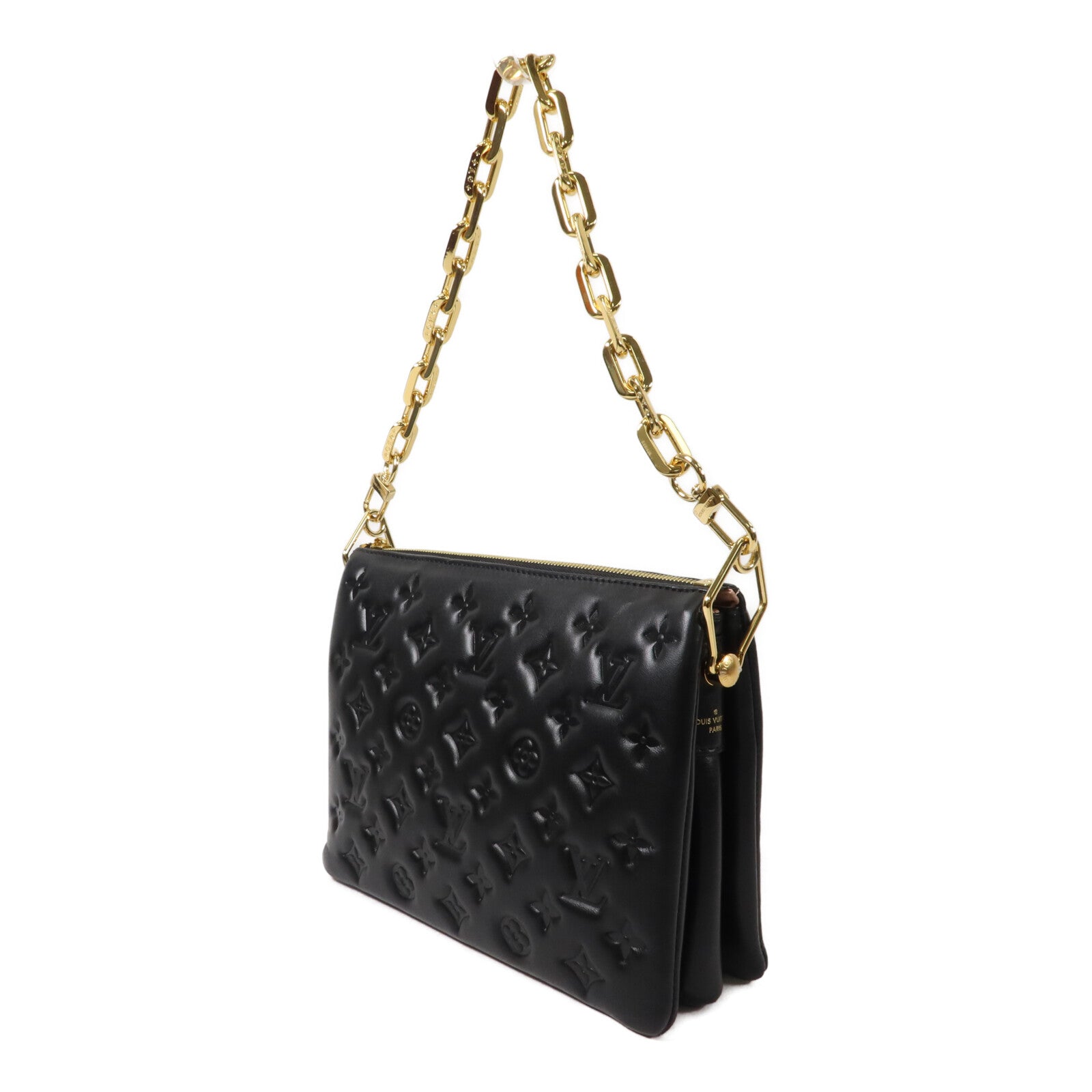 LOUIS VUITTON Monogram Embossed Puffy Coussin PM手挽肩背兩用袋
