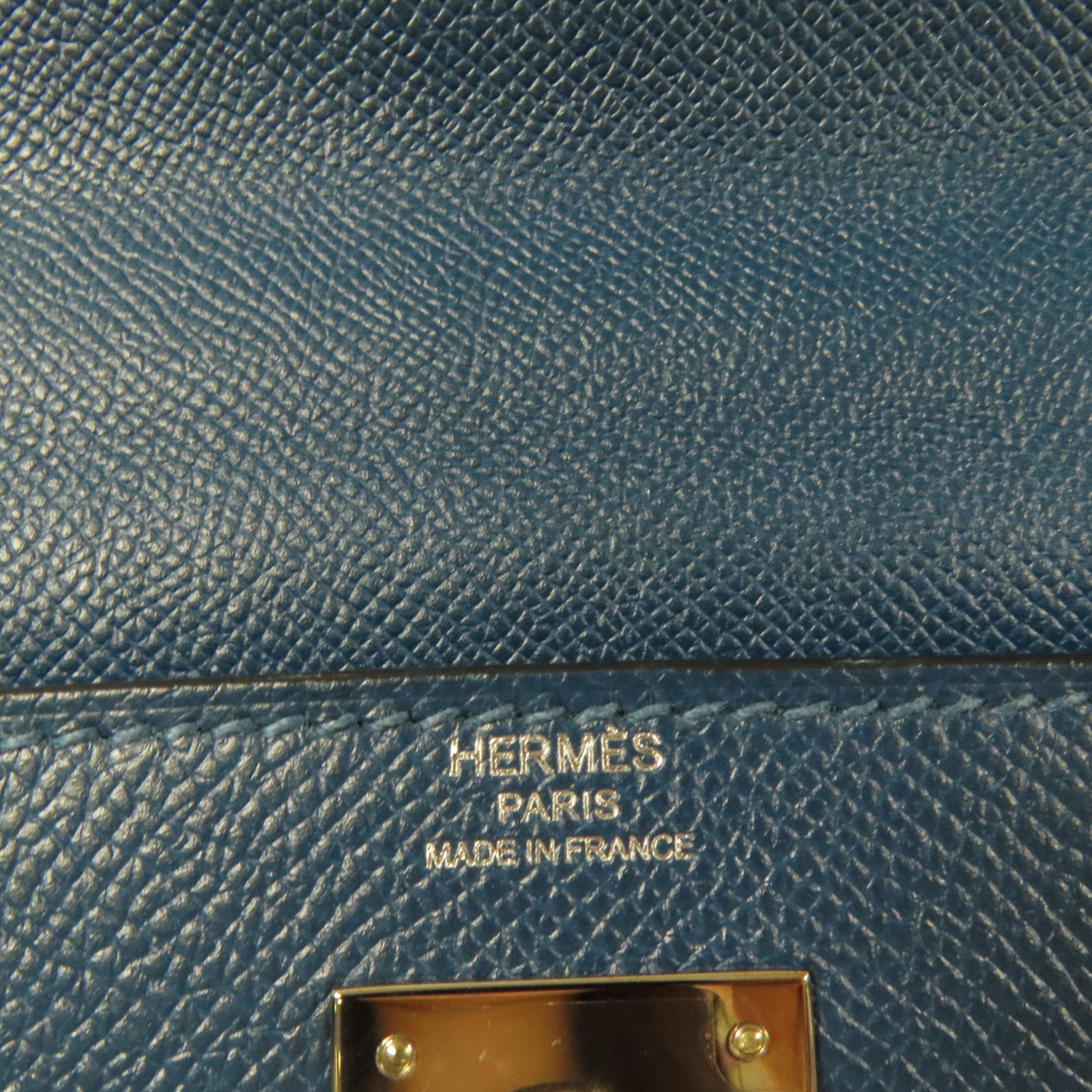 HERMES Epsom皮革Kelly 28銀扣手挽肩背兩用袋Colvert