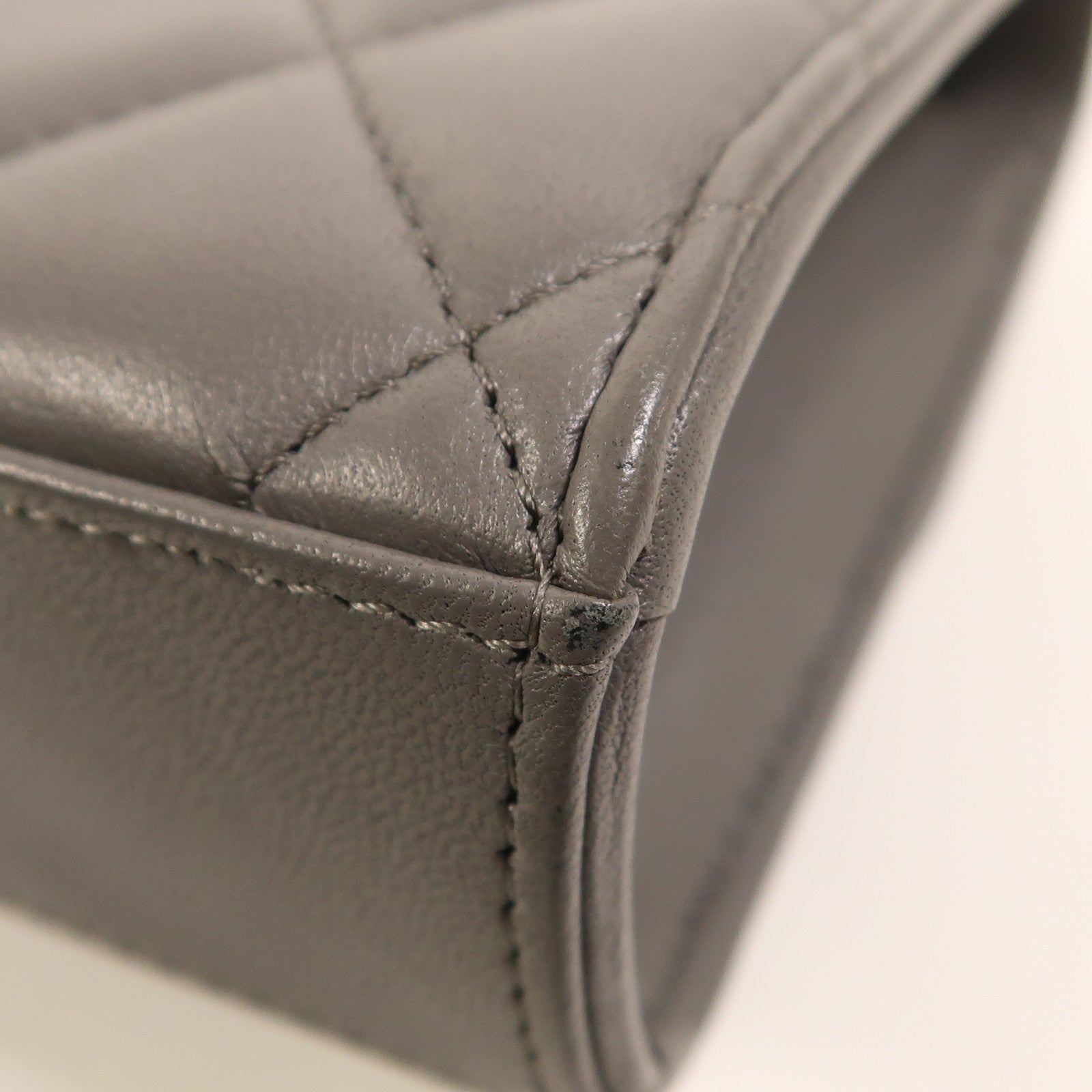 CHANEL 羊皮皮革2 Way Shoulder金扣手挽肩背兩用袋