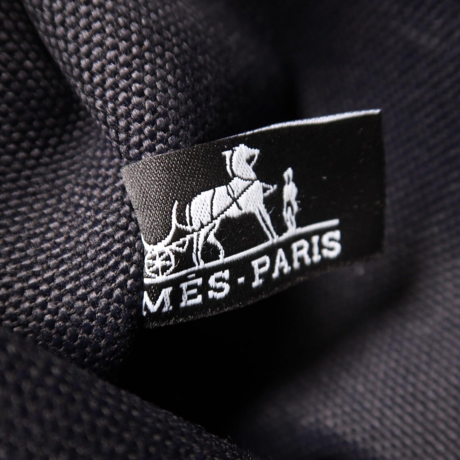 HERMES 帆布Herbag PM手挽肩背兩用袋Noir