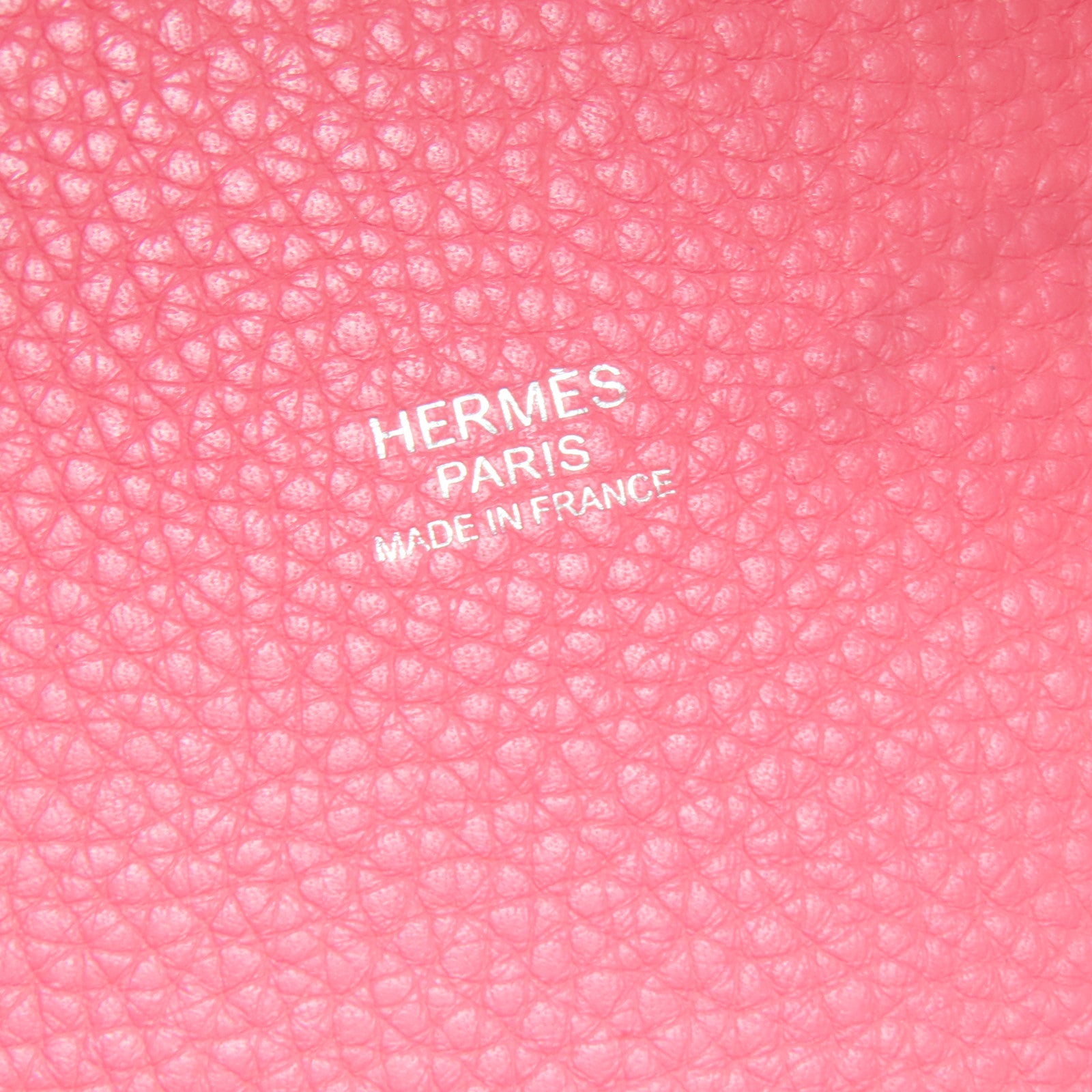HERMES 【清倉大減價】Clemence皮革Picotin PM銀扣手挽袋新杜鵑桃色