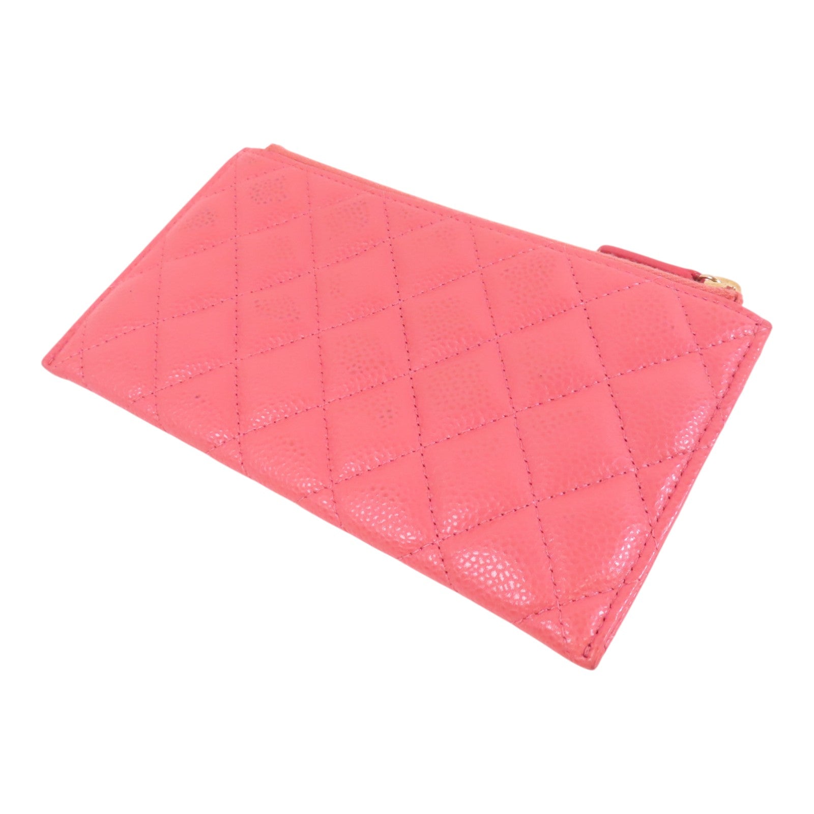 CHANEL 牛皮皮革Card Case金扣卡套