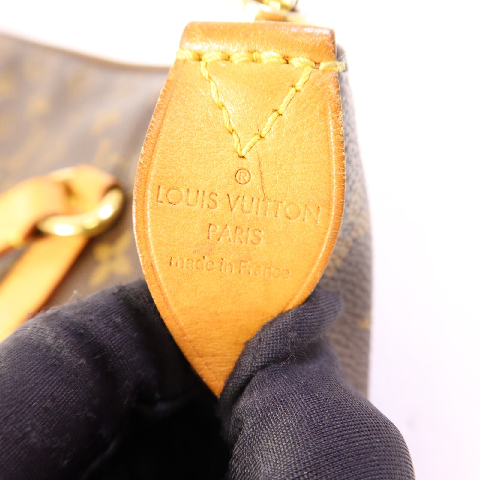 LOUIS VUITTON Monogram Totally MM金扣肩背袋棕色