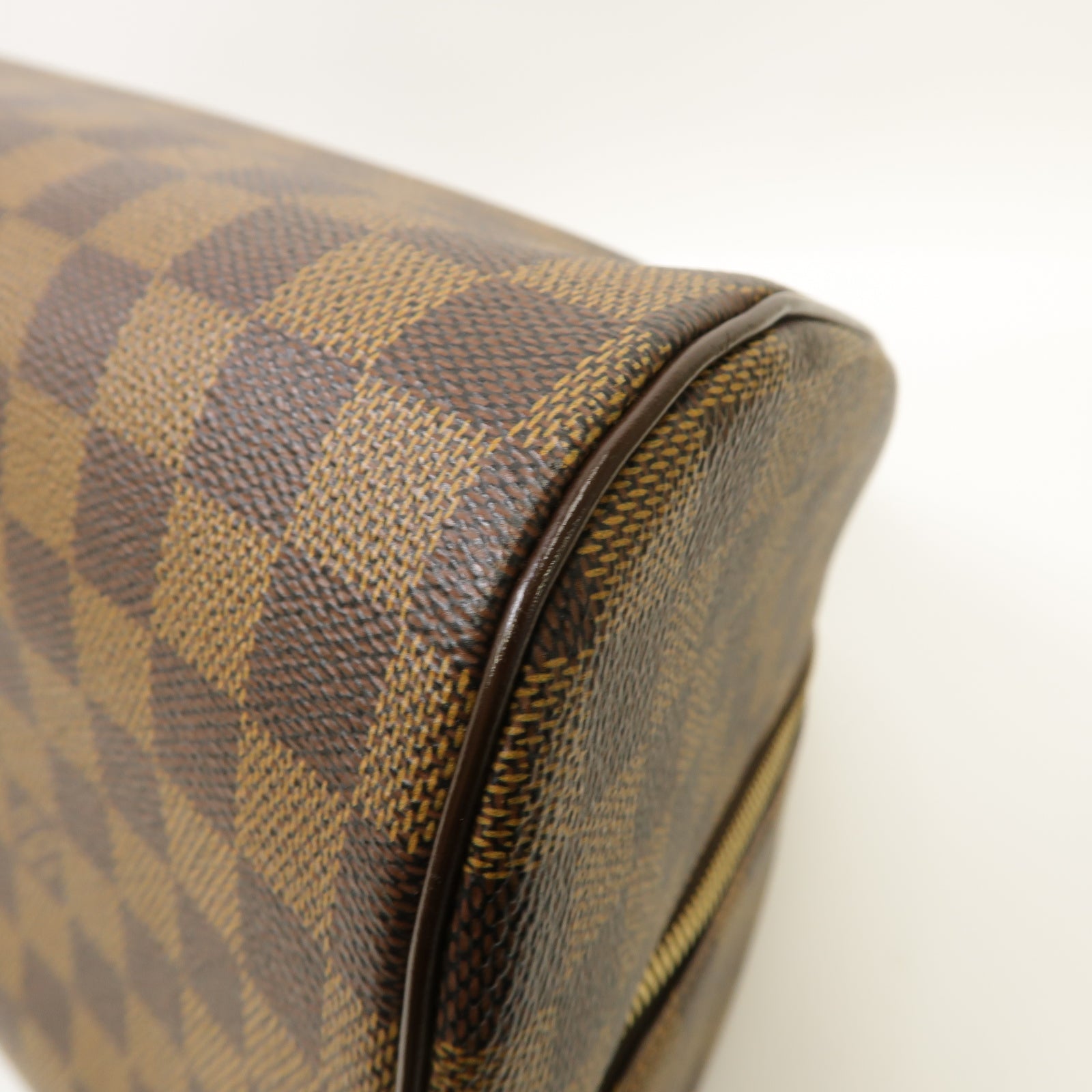 LOUIS VUITTON Damier Ribera MM Hand Bag金扣手挽袋啡色
