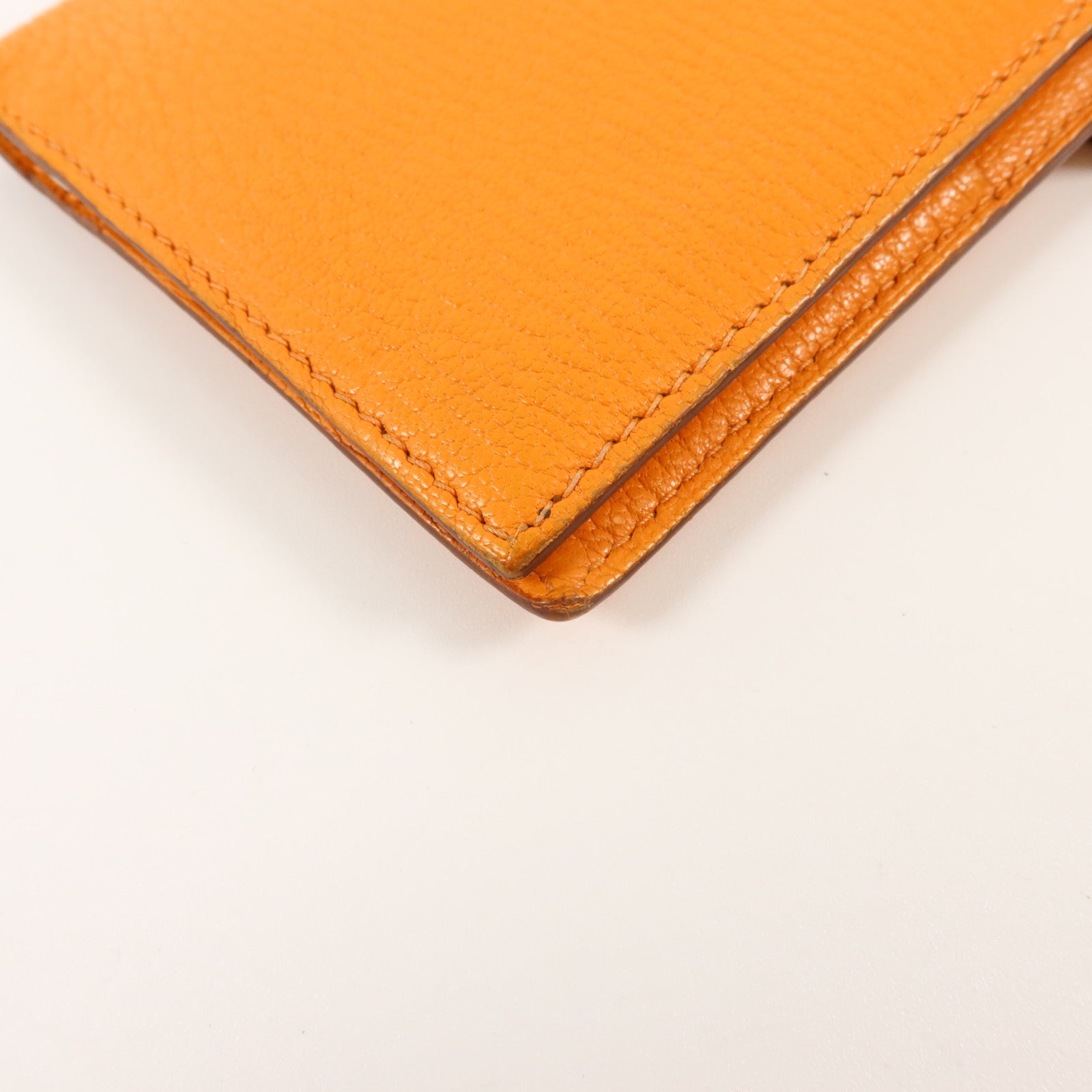 HERMES Chevre皮革Bearn Long Wallet長錢包Apricot