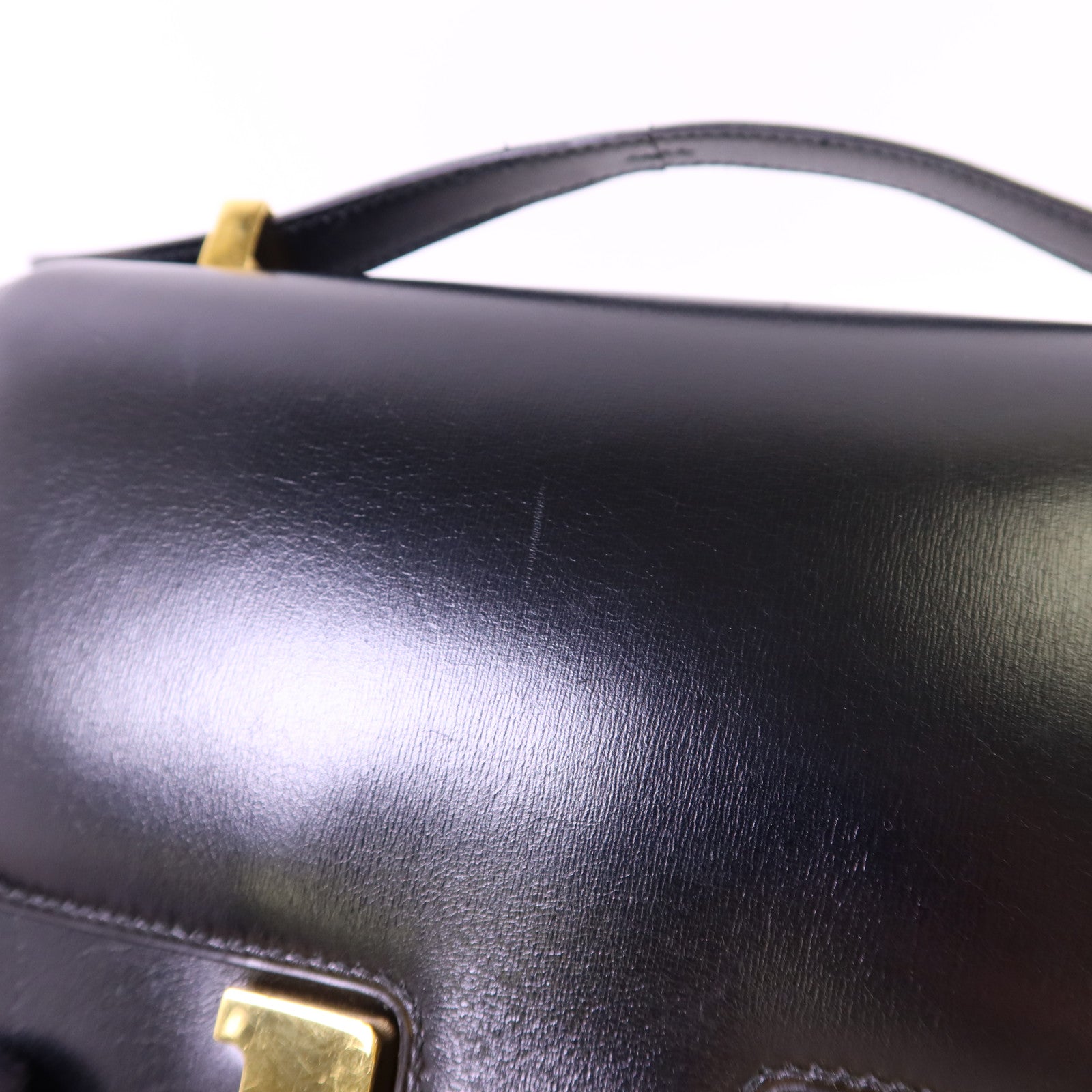 HERMES Box Calf皮革Constance 24金扣肩背袋