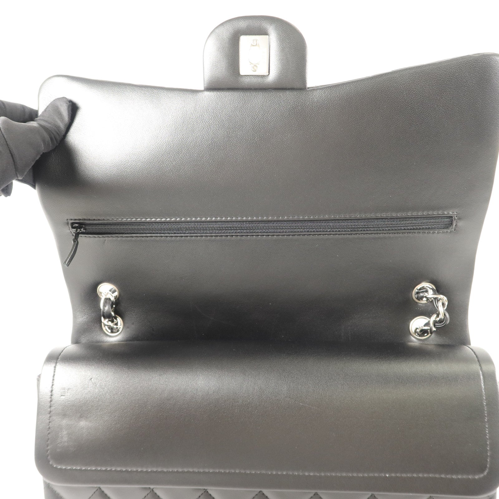 CHANEL 羊皮皮革Maxi Classic鏈帶肩背袋