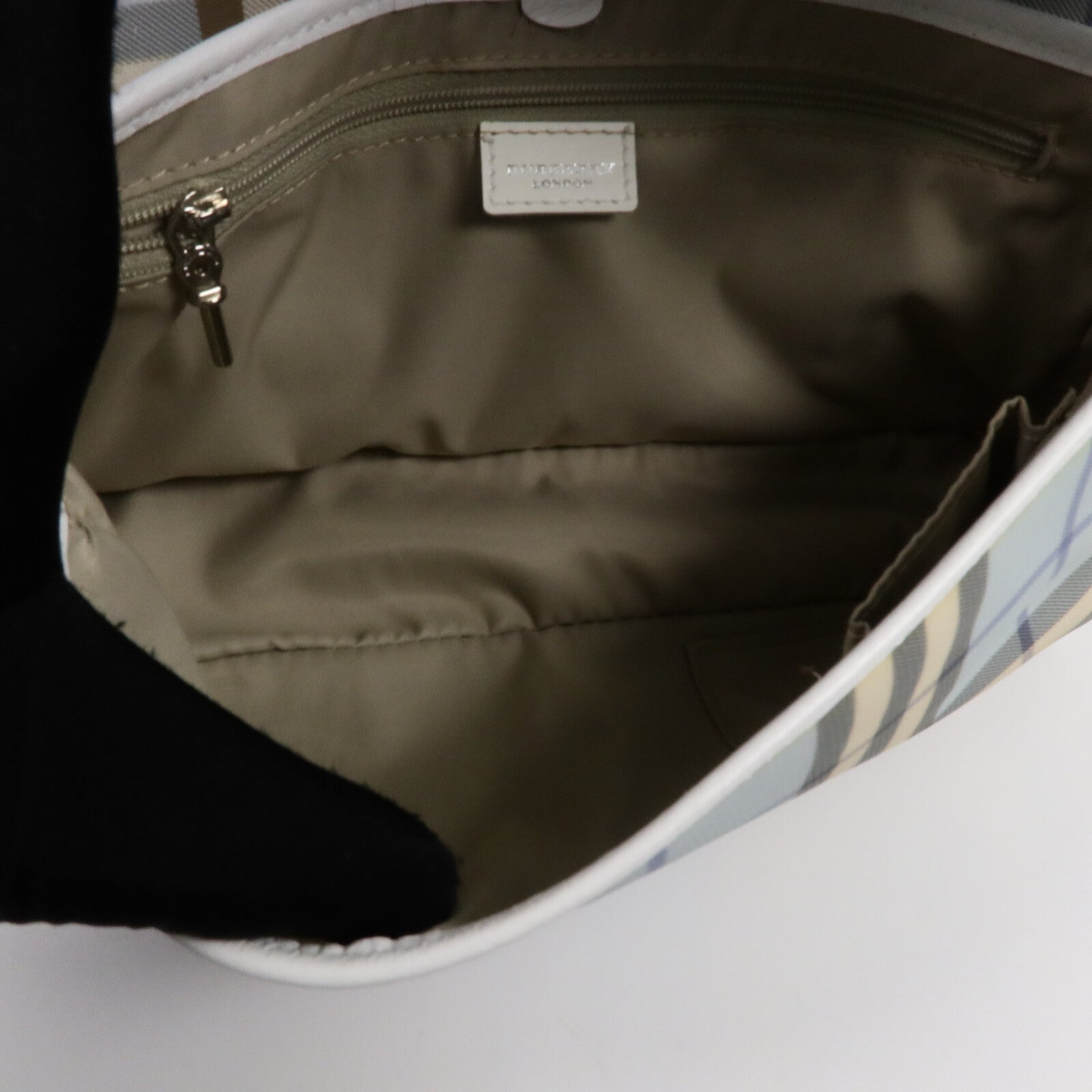 BURBERRY 塗層帆布Shoulder Bag肩背袋