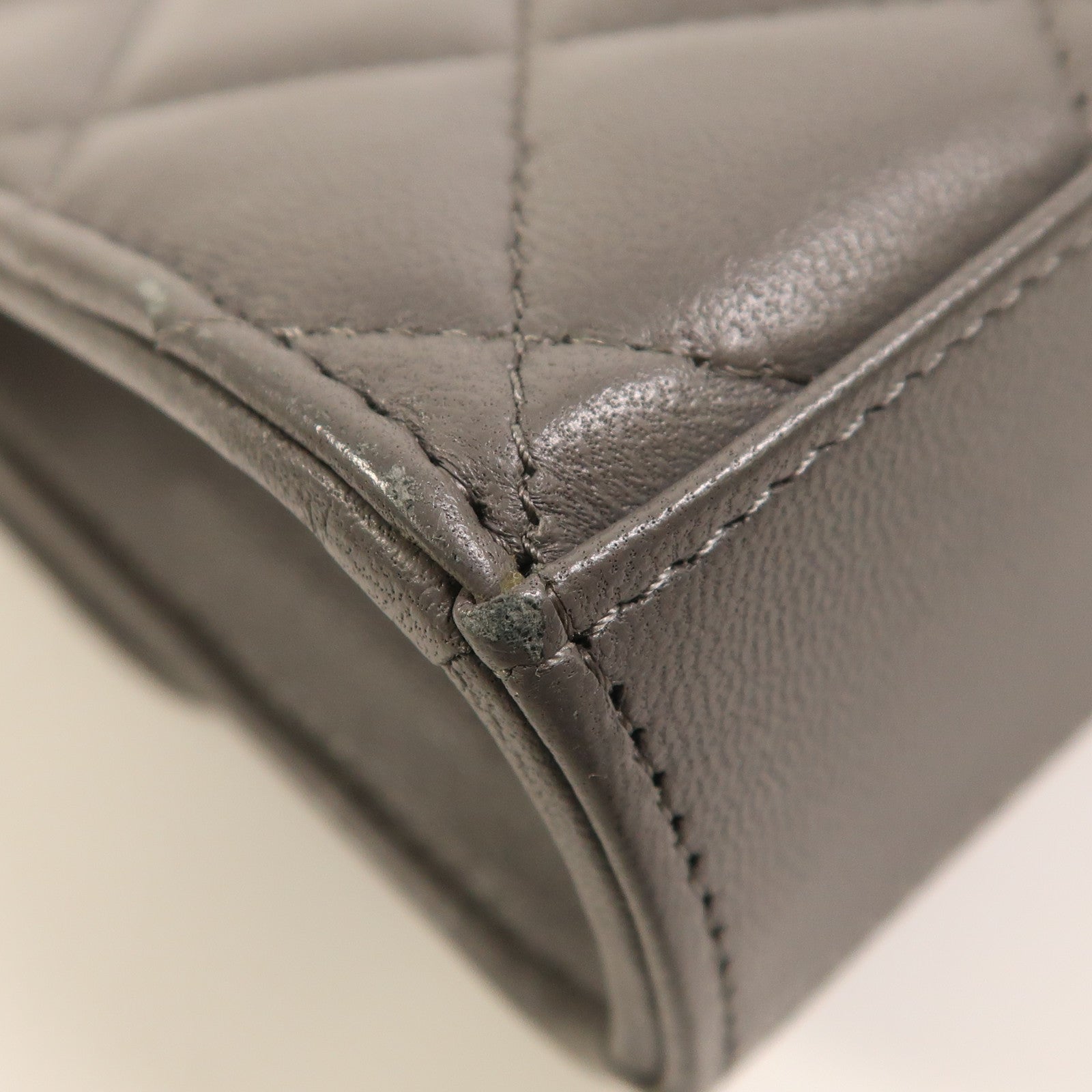 CHANEL 羊皮皮革2 Way Shoulder金扣手挽肩背兩用袋