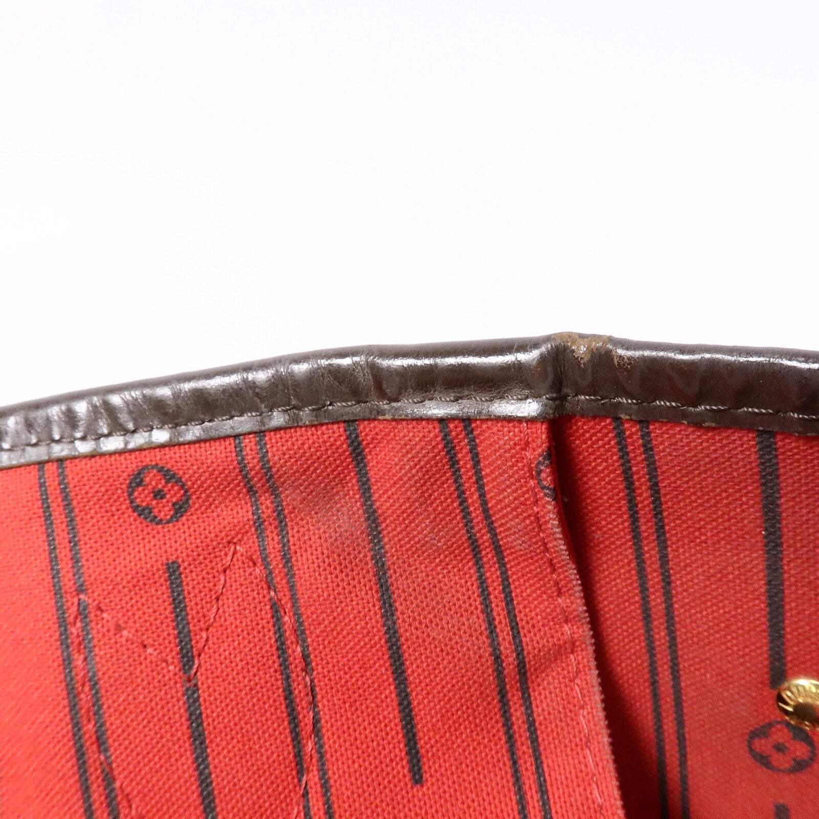 LOUIS VUITTON Damier Neverfull MM金扣肩背袋/手挽袋