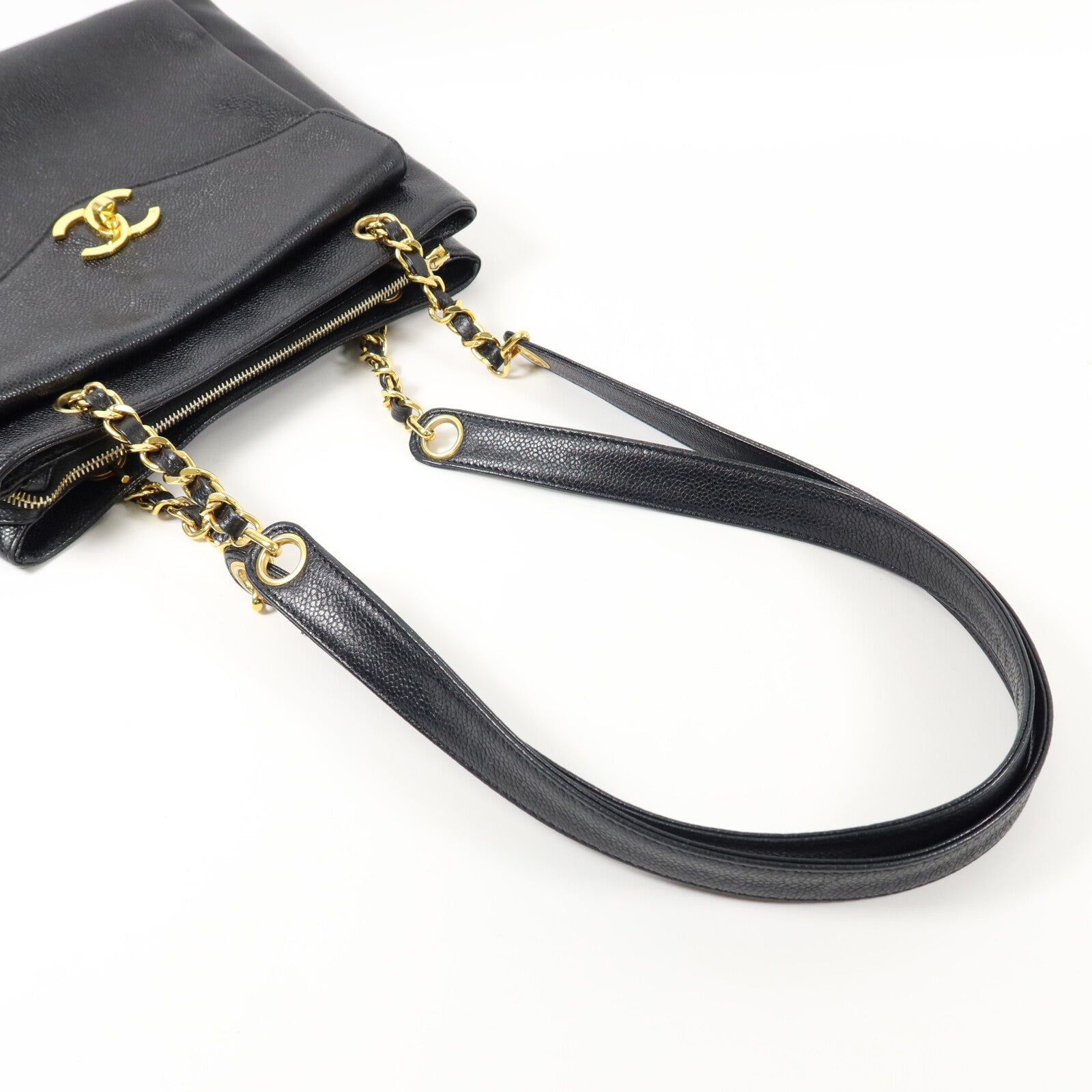 CHANEL 牛皮皮革Vintage Shoulder Bag鏈帶肩背袋