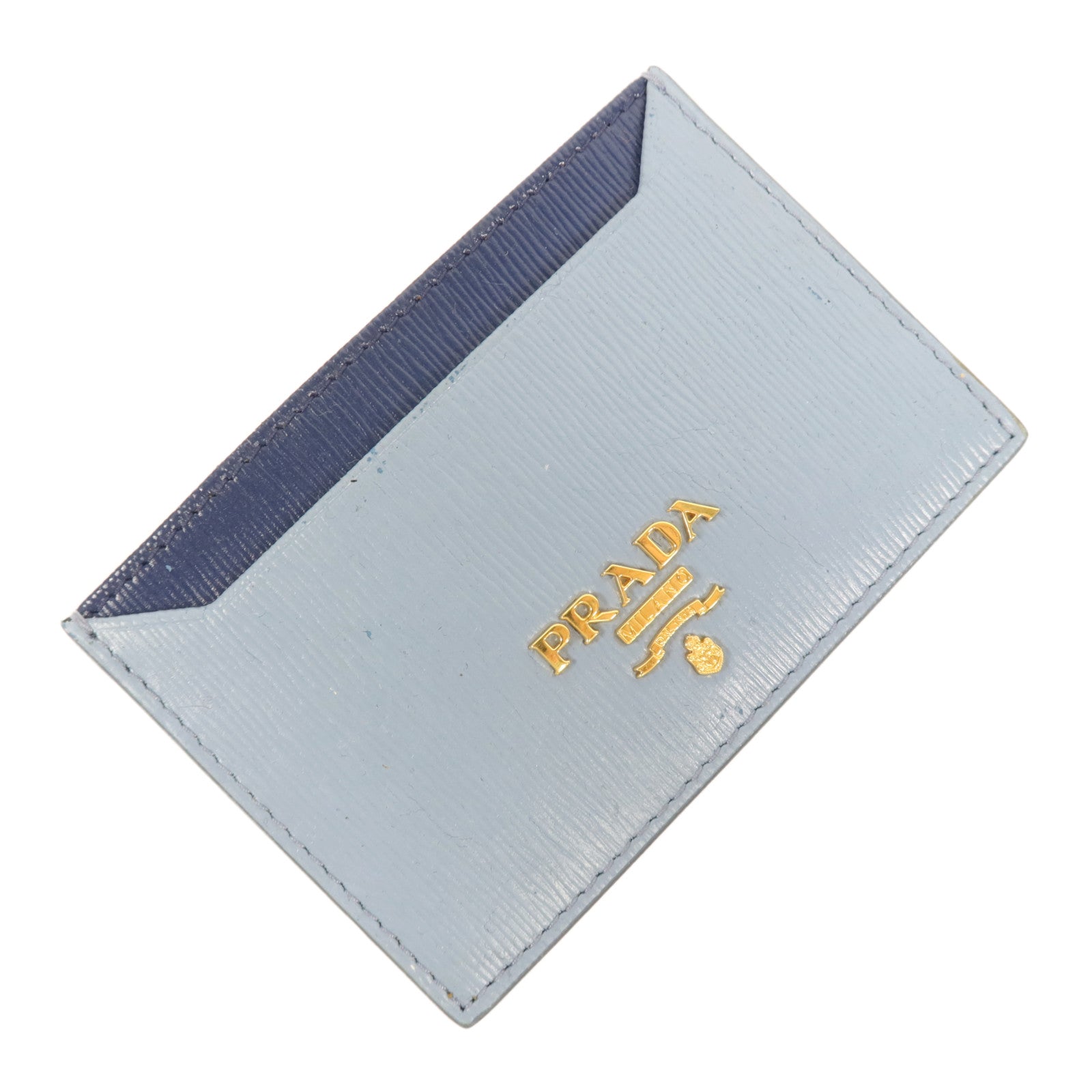 PRADA 牛皮皮革Card Case金扣卡片套