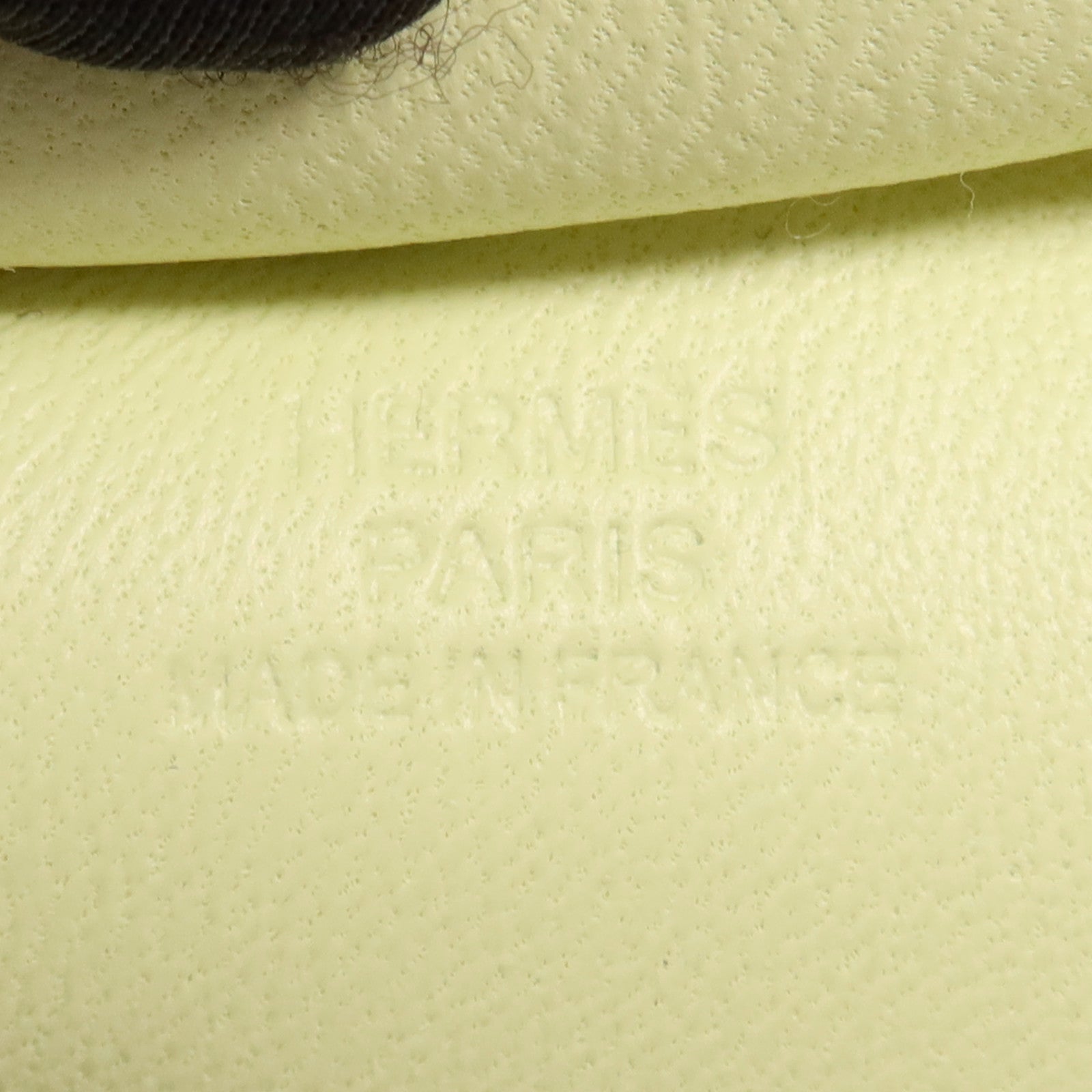 HERMES Milo皮革Rodeo GM掛飾Jaune Milton