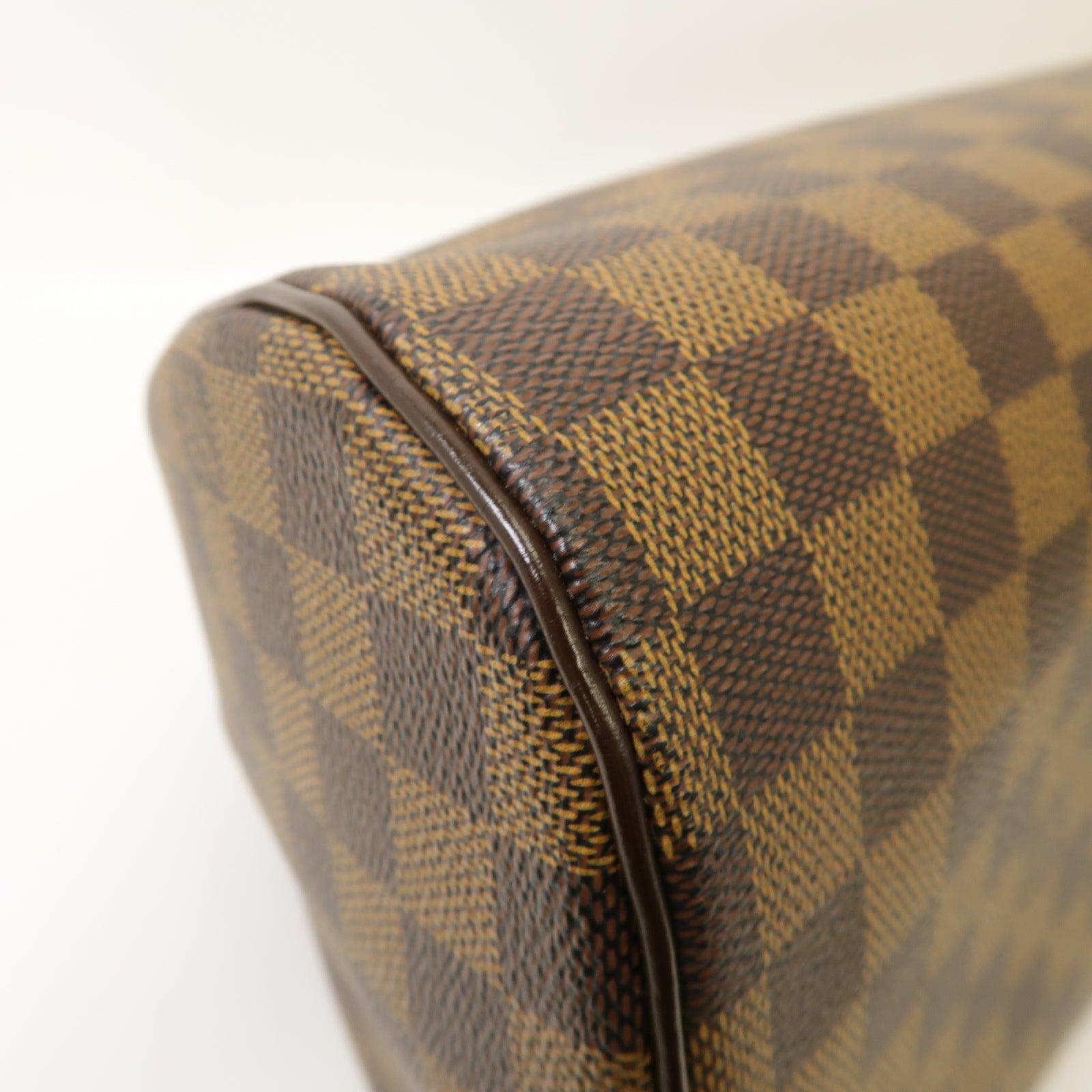 LOUIS VUITTON Damier Ribera MM Hand Bag金扣手挽袋啡色