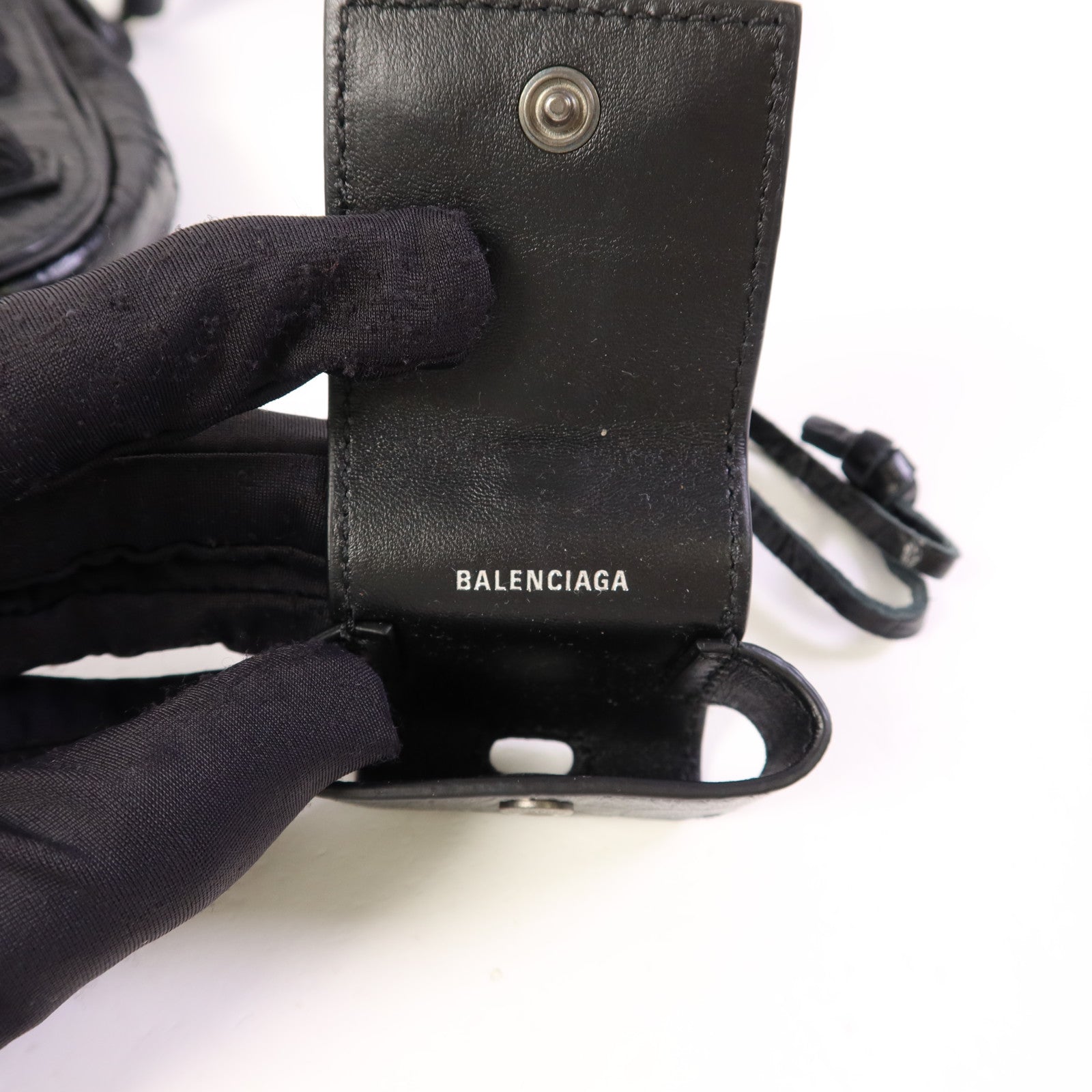 BALENCIAGA 牛皮皮革Le Cagole XS Flap肩背袋