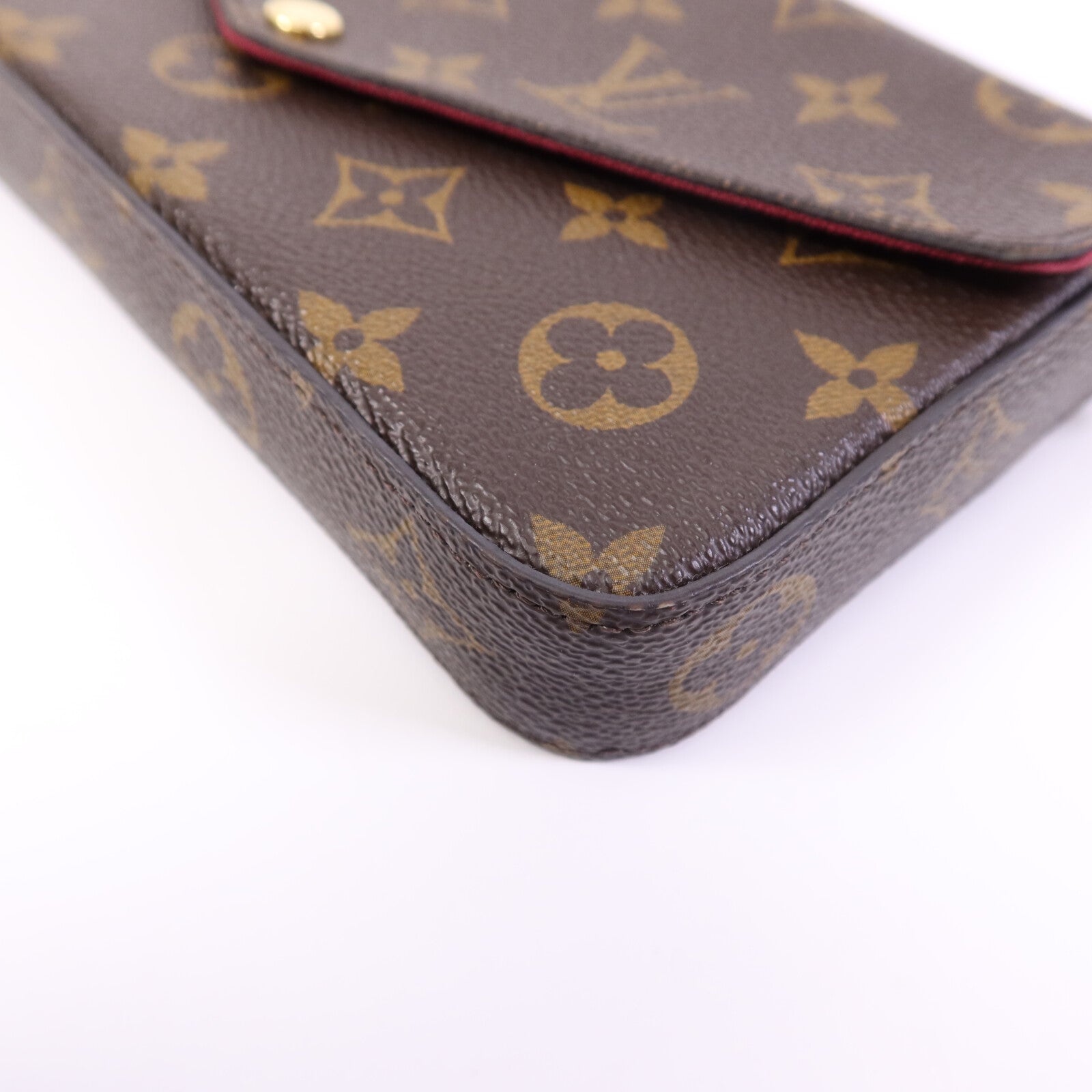 LOUIS VUITTON Monogram Pochette Felicie金扣鏈帶肩背袋