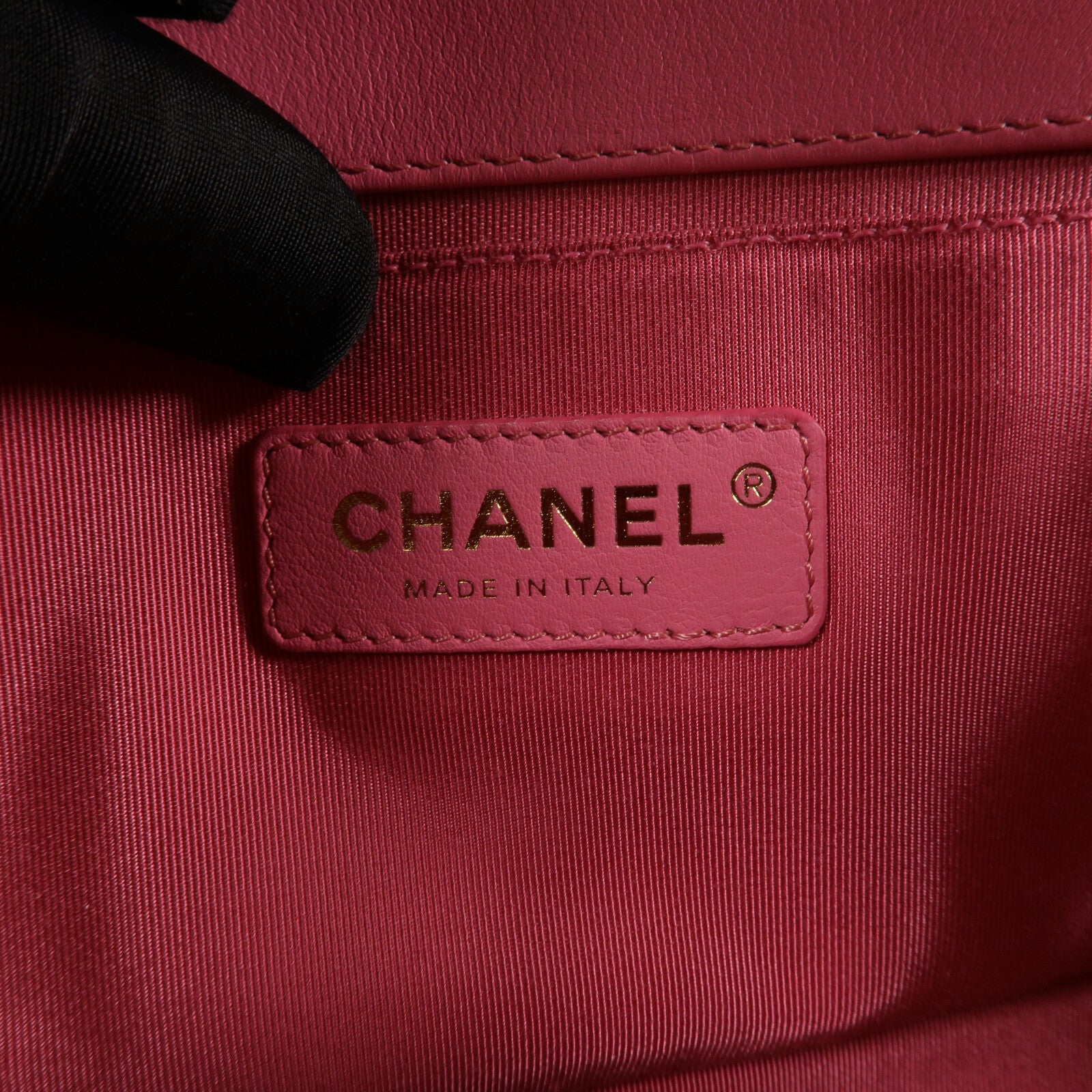 CHANEL 羊皮皮革Boy 25鏈帶肩背袋