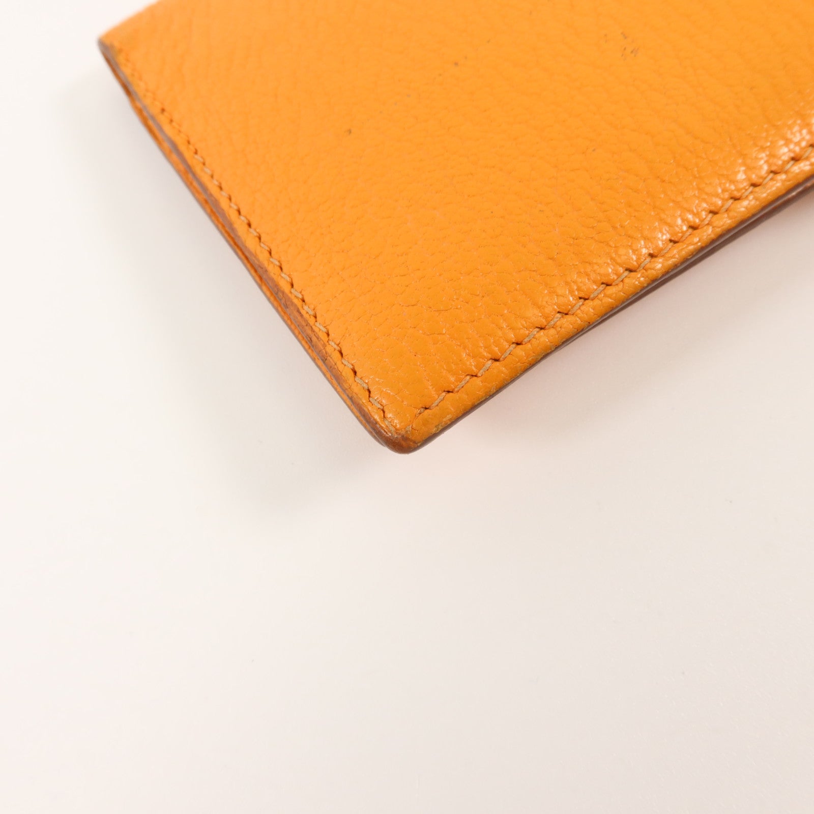 HERMES Chevre皮革Bearn Long Wallet長錢包Apricot