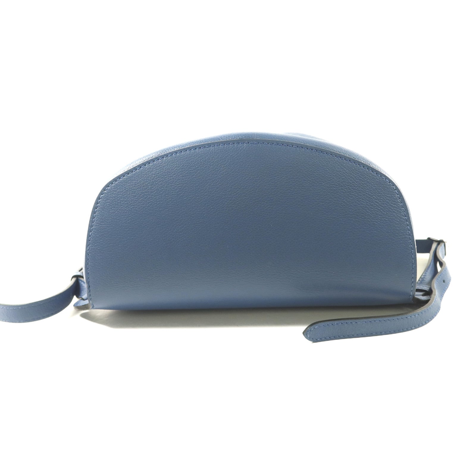 HERMES Evercolor皮革Sac A Dos GR24銀扣背包Bleu Brighton