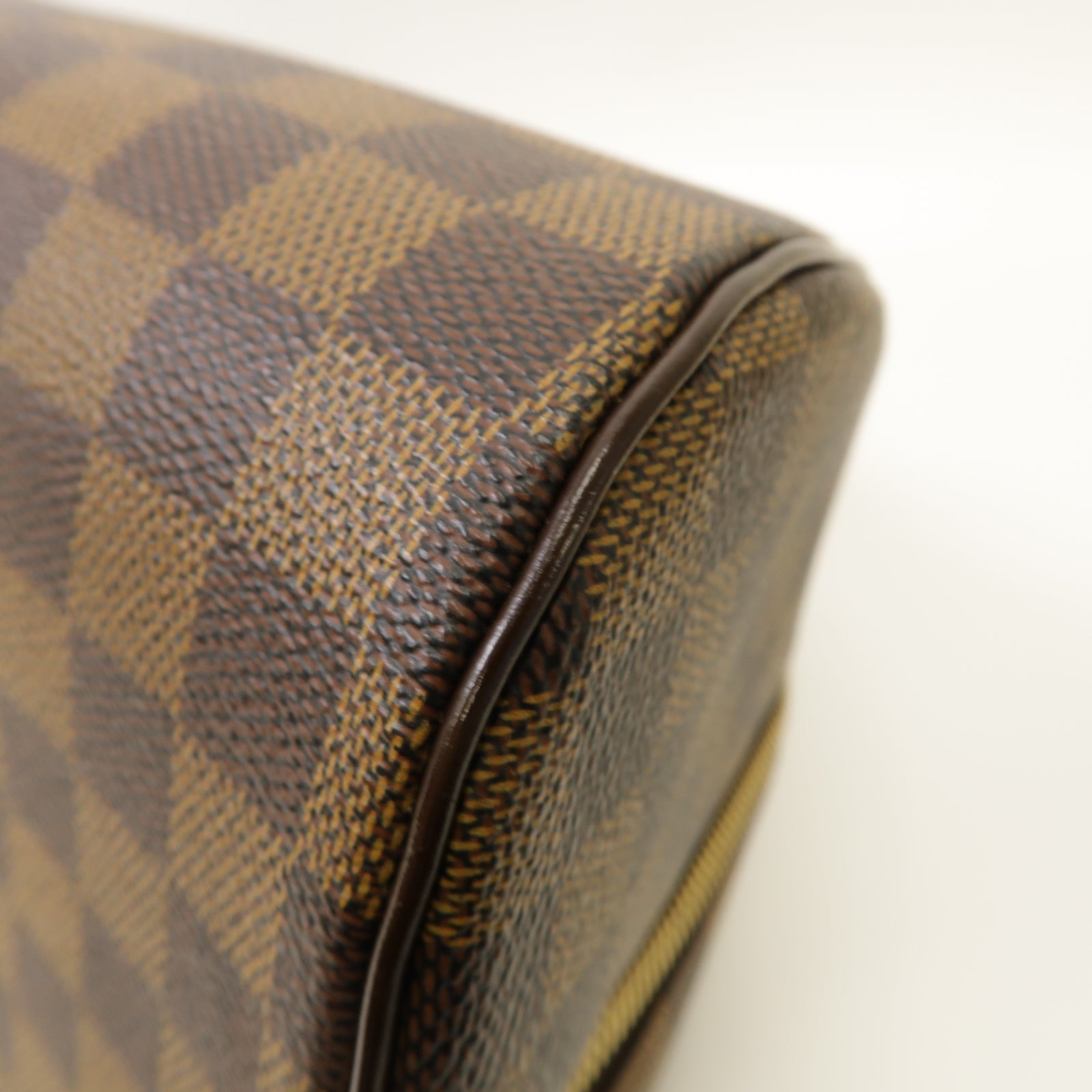 LOUIS VUITTON Damier Ribera MM Hand Bag金扣手挽袋啡色