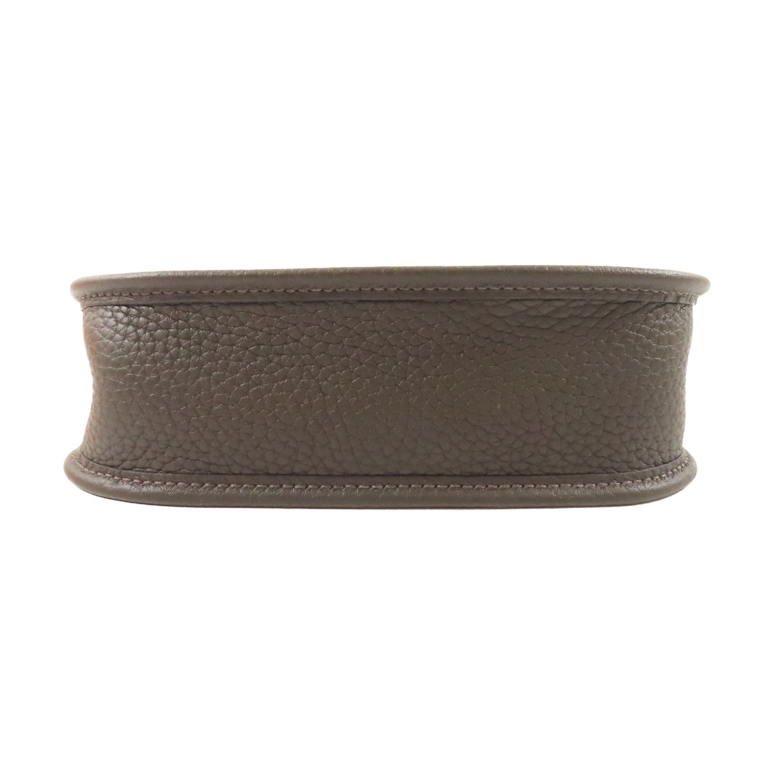 HERMES Clemence皮革Evelyne TPM金扣肩背袋46 Ebene