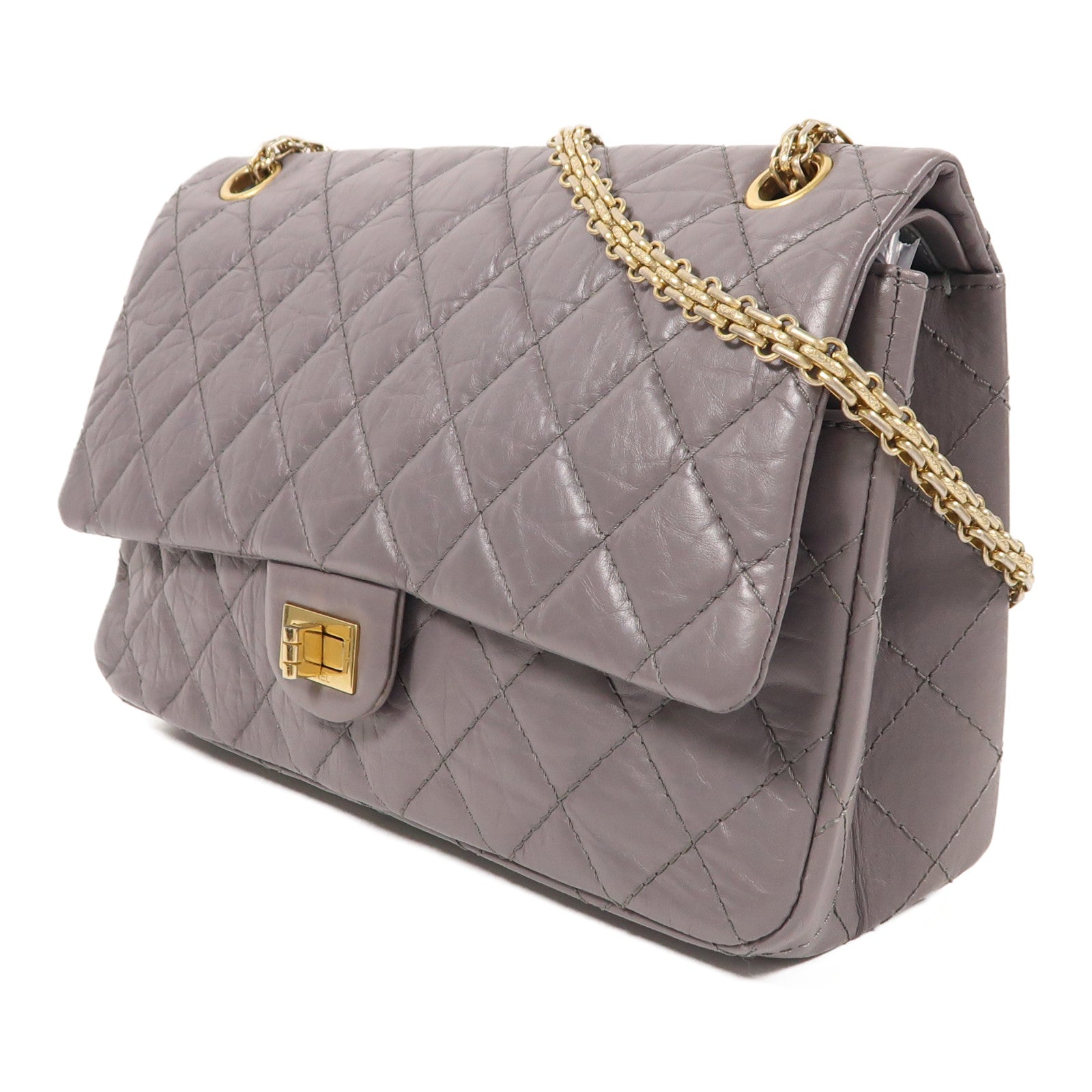 CHANEL 牛皮皮革Chanel 2.55 Reissue金扣鏈帶肩背袋