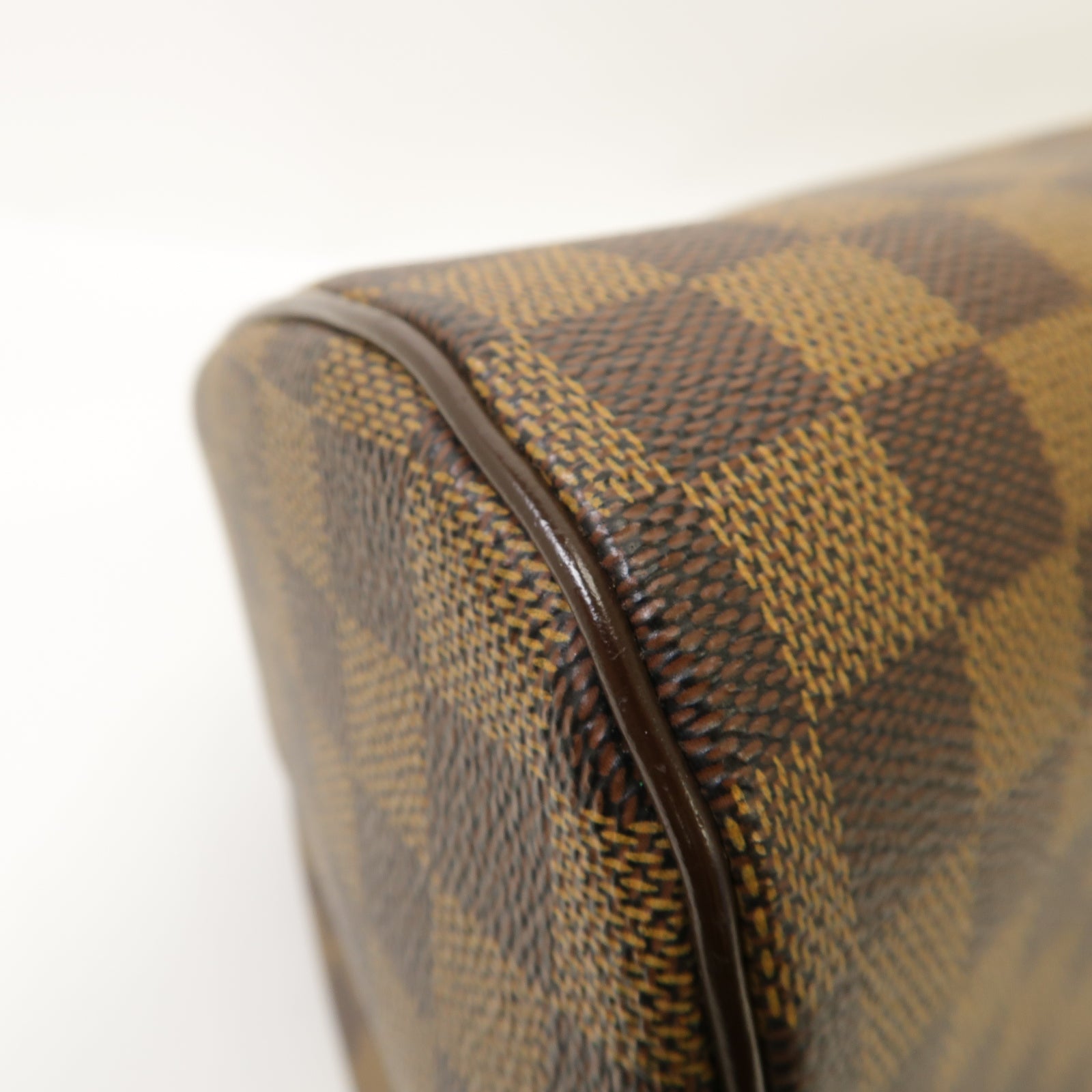 LOUIS VUITTON Damier Ribera MM Hand Bag金扣手挽袋啡色