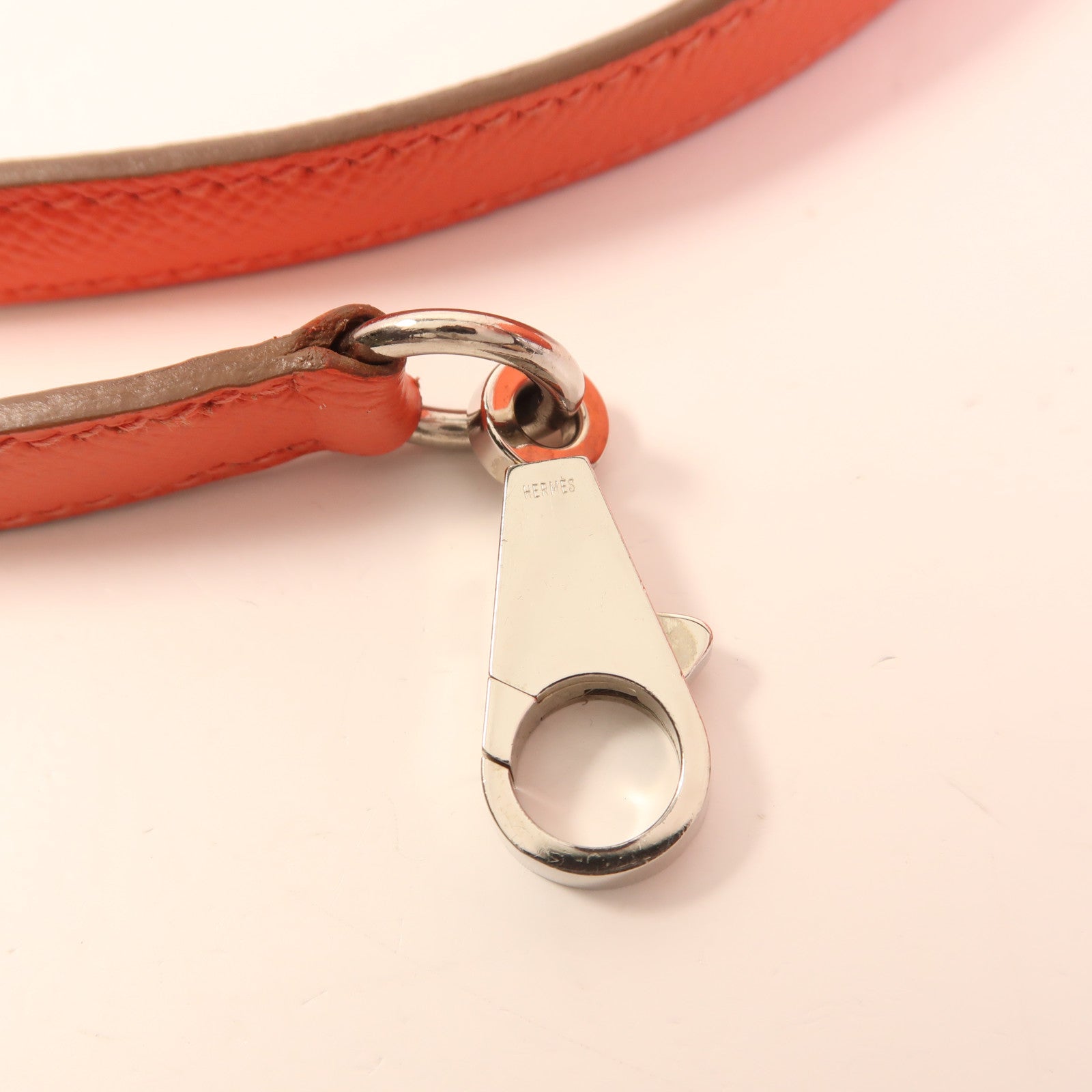 HERMES Epsom皮革Bolide 27銀扣手挽肩背兩用袋T5 Rose Jaipur