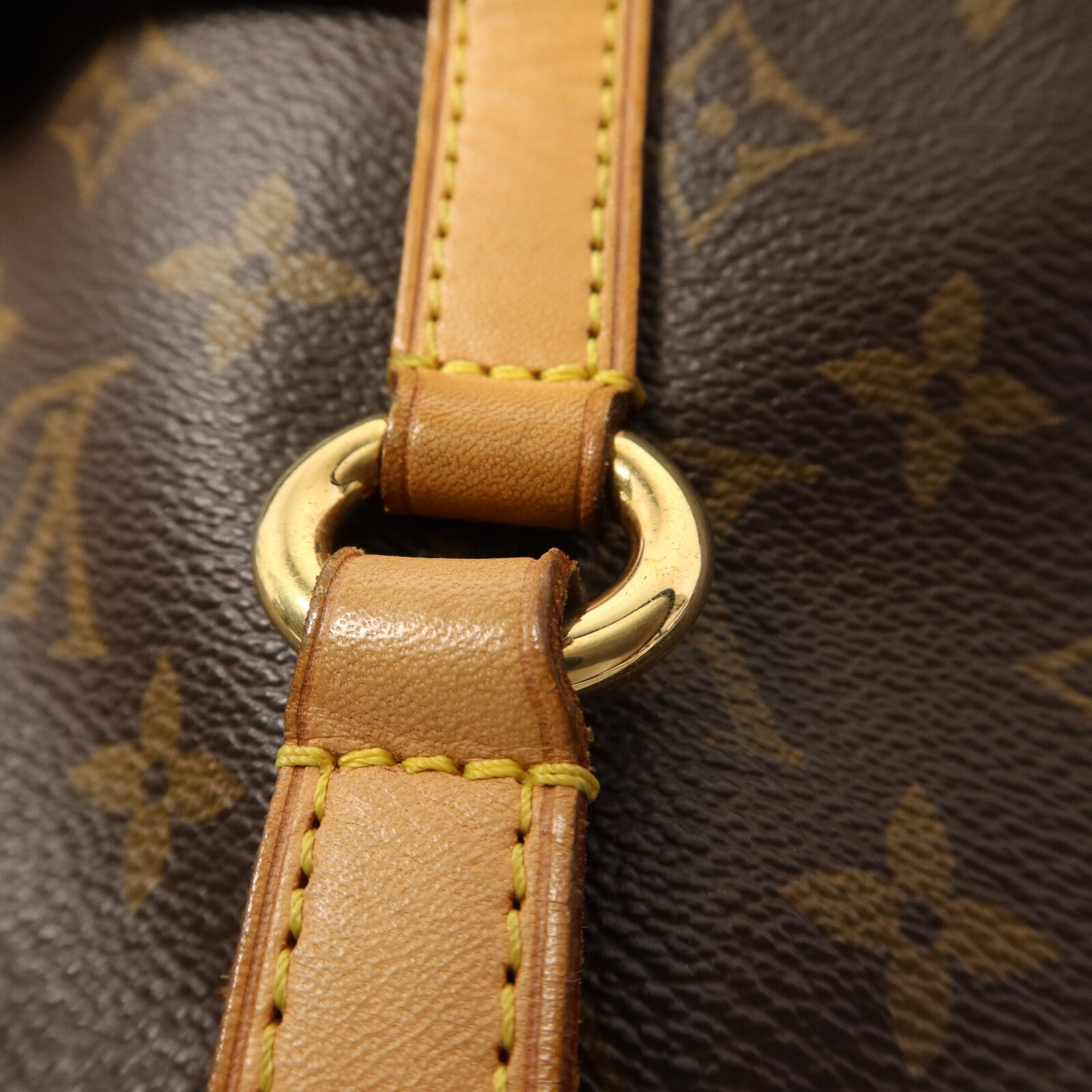 LOUIS VUITTON Monogram Totally MM金扣肩背袋棕色