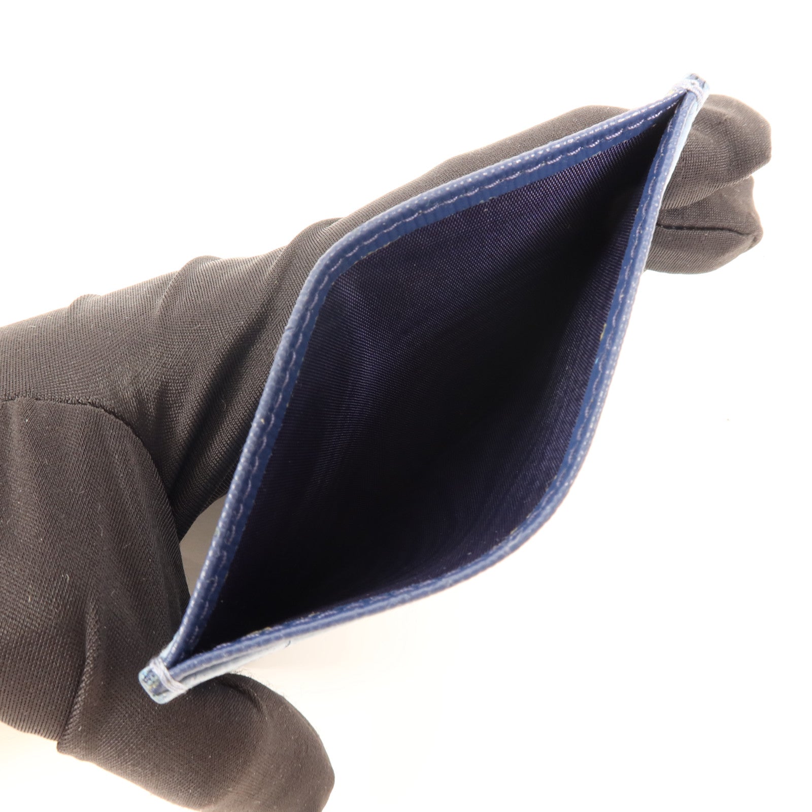 PRADA 牛皮皮革Card Case金扣卡片套