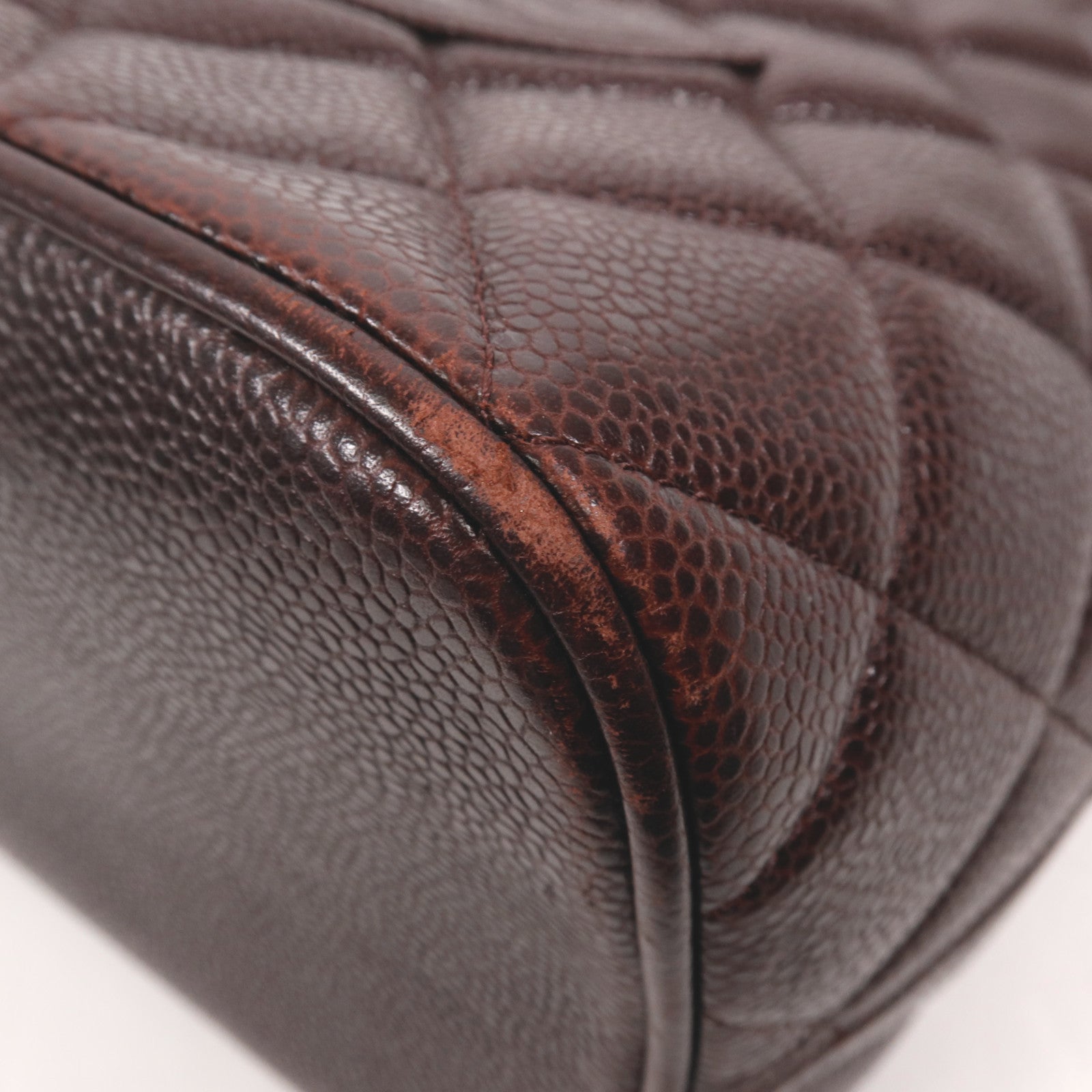 CHANEL 牛皮皮革Medallion Tote銀扣手挽袋