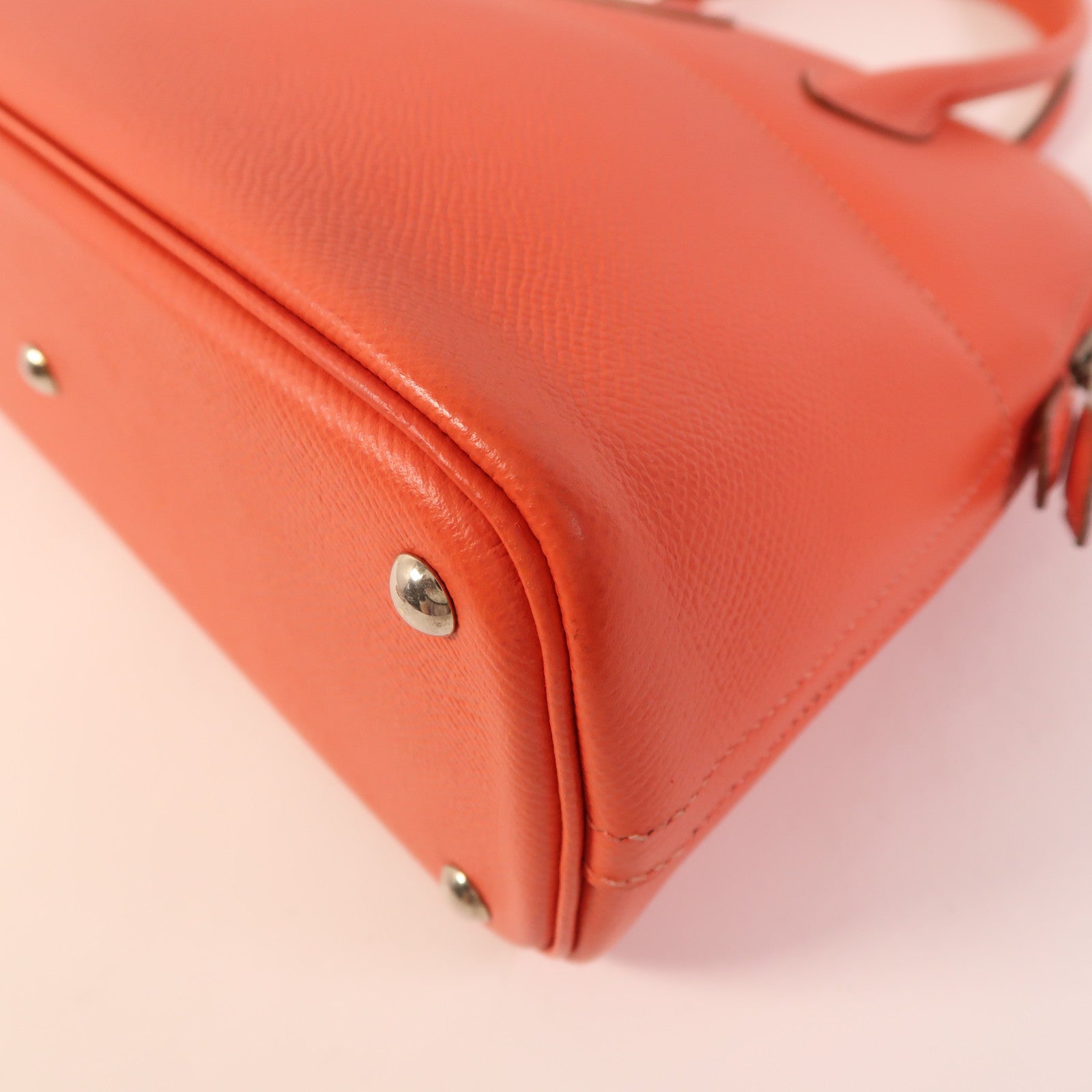 HERMES Epsom皮革Bolide 27銀扣手挽肩背兩用袋T5 Rose Jaipur