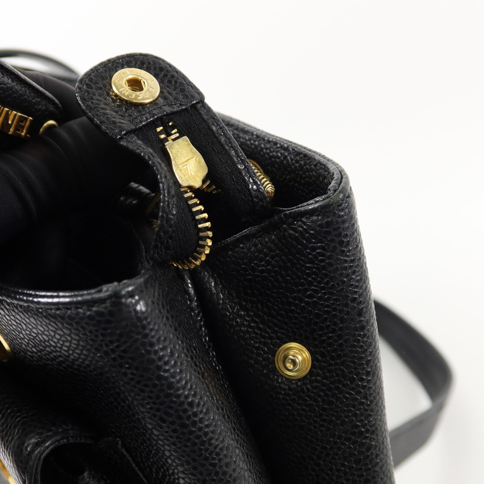 CHANEL 牛皮皮革Vintage Shoulder Bag鏈帶肩背袋