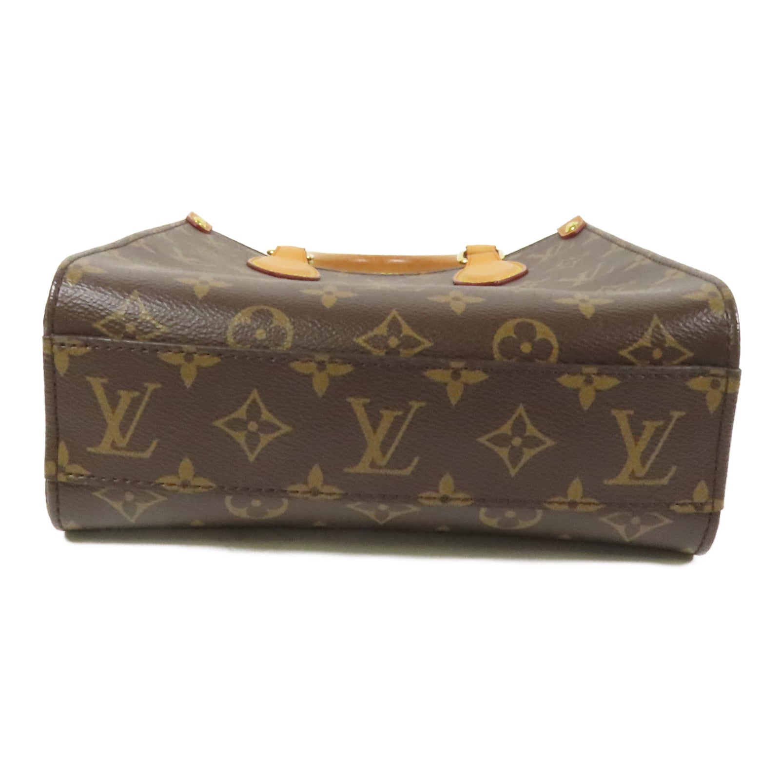LOUIS VUITTON Monogram Sac Plat BB金扣手挽肩背兩用袋