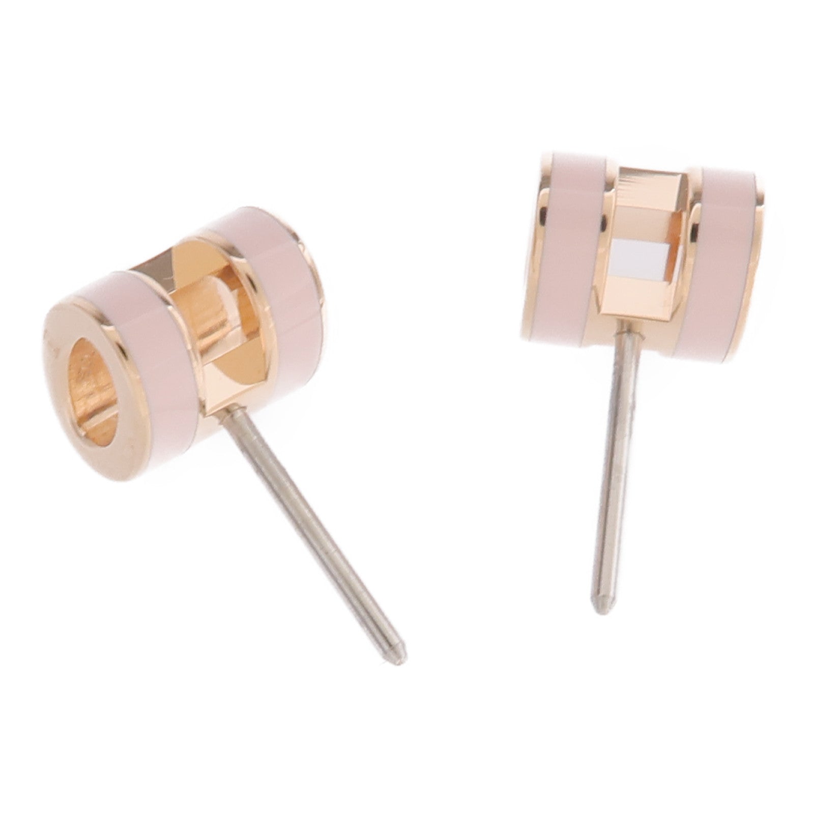 HERMES 金屬Mini Pop H Earrings耳環Rose Dragee