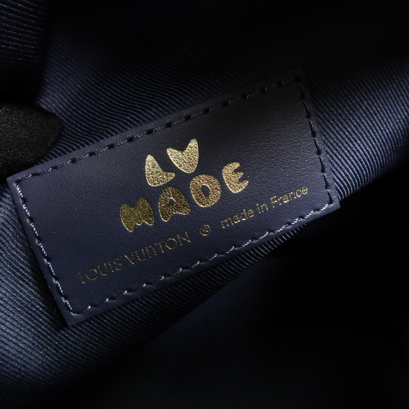 LOUIS VUITTON Denim/Taurillon Japanese Cruiser手挽肩背兩用袋